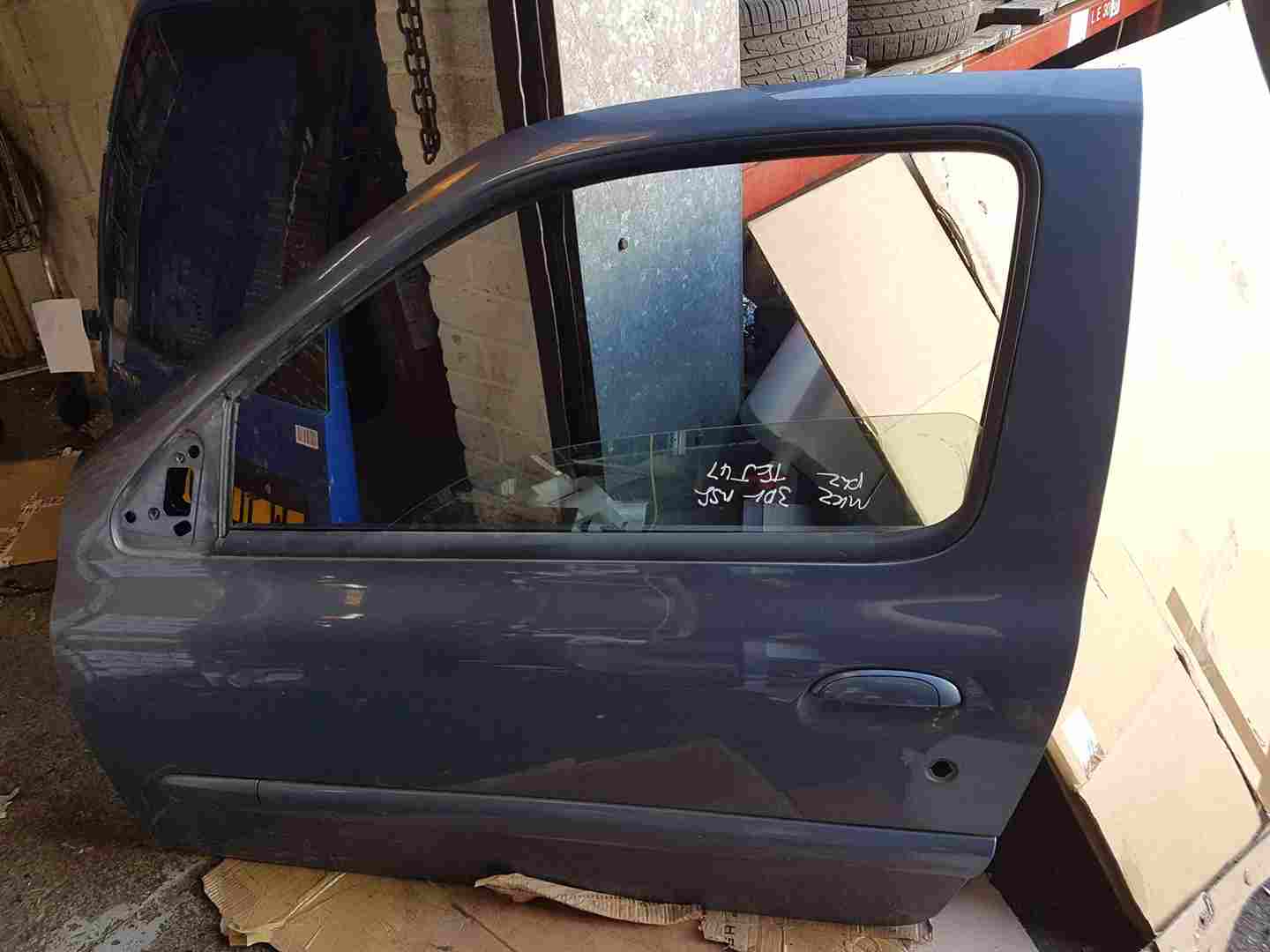 Renault Clio MK2 2001-2006 Passenger NSF Front Door Blue Tej47 3Dr