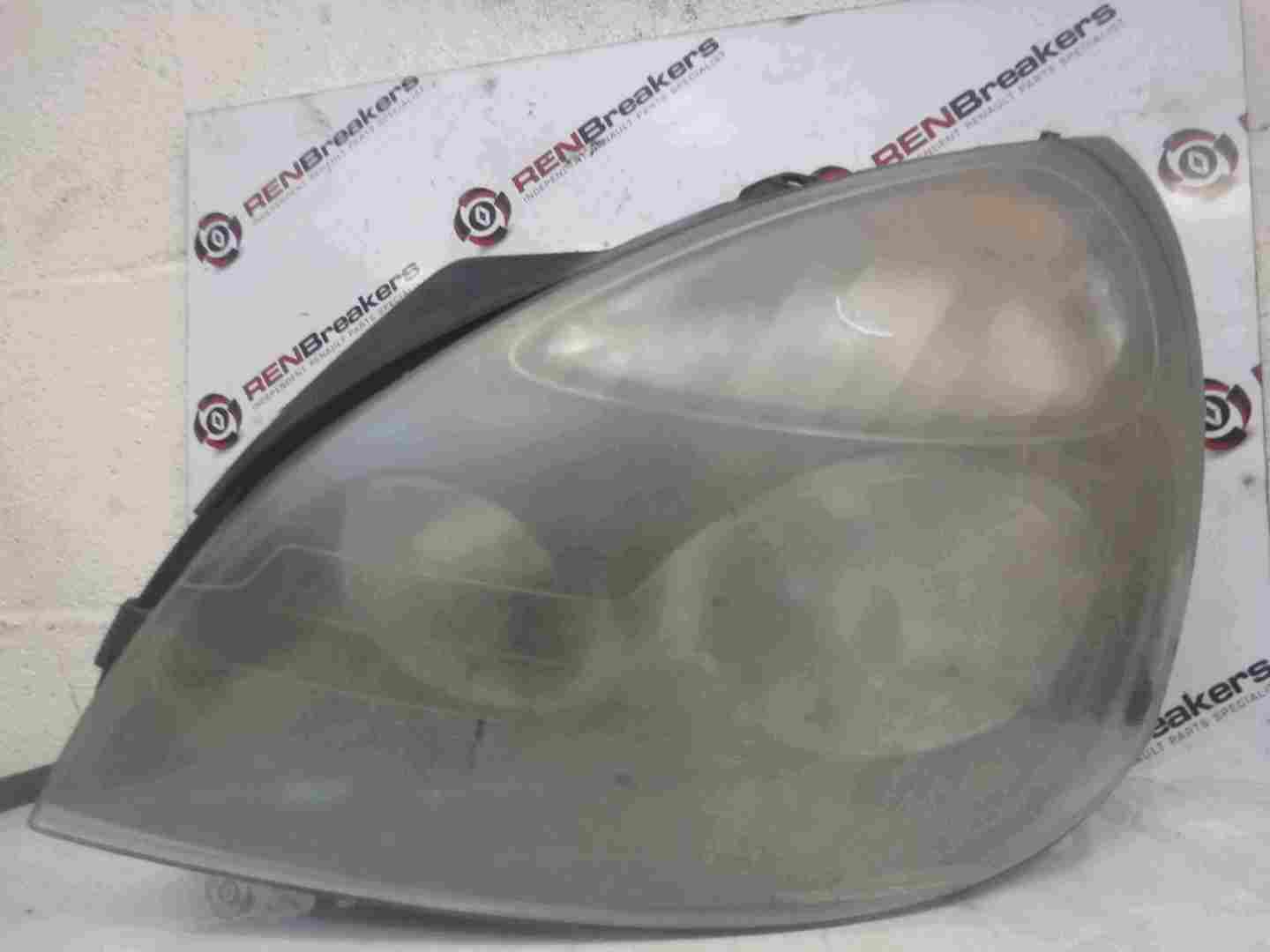 Renault Clio MK2 2001-2006 Passenger NSF Front Headlight Cloudy