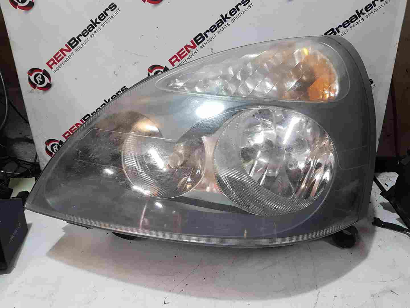 Thumb 4 Renault Clio MK2 2001-2006 Passenger NSF Front Headlight Grey Cloudy 8200478986