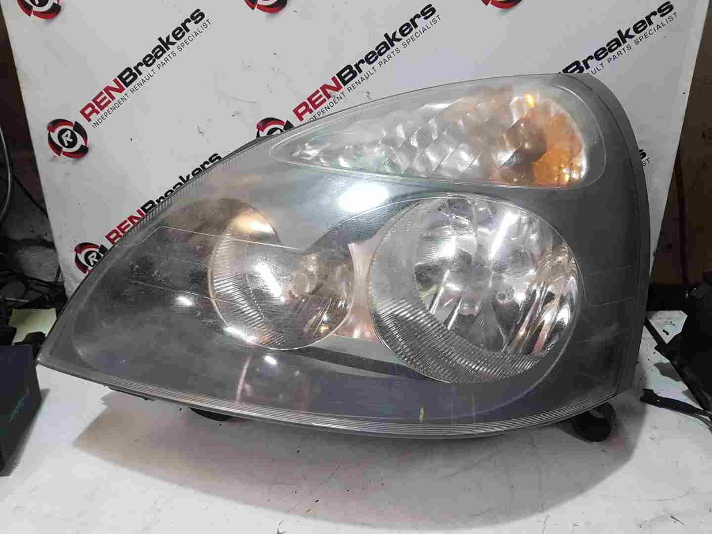 Thumb 5 Renault Clio MK2 2001-2006 Passenger NSF Front Headlight Grey Cloudy 8200478986
