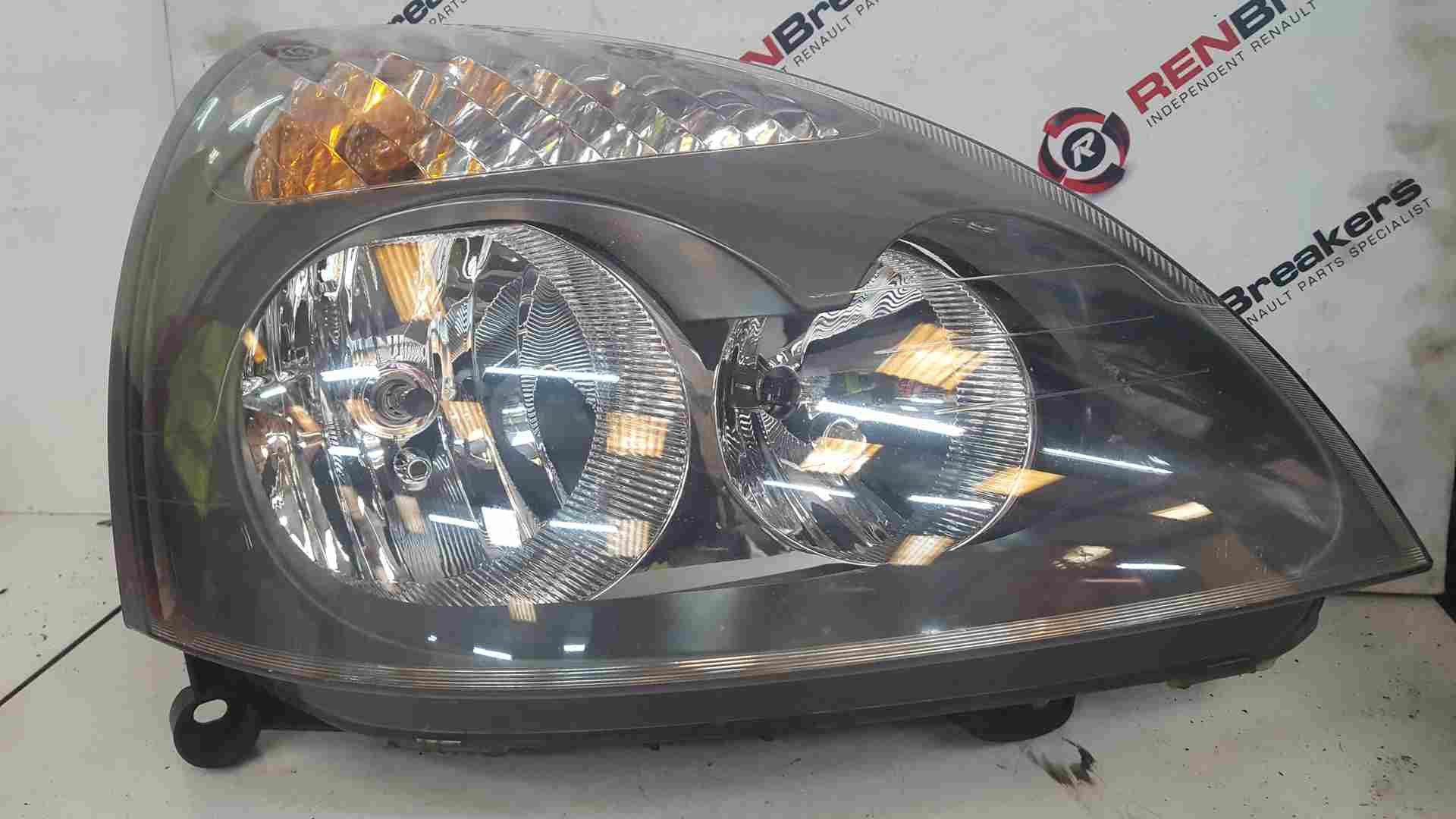 Thumb 3 Renault Clio MK2 2001-2006 Passenger NSF Front Headlight Grey Grade A