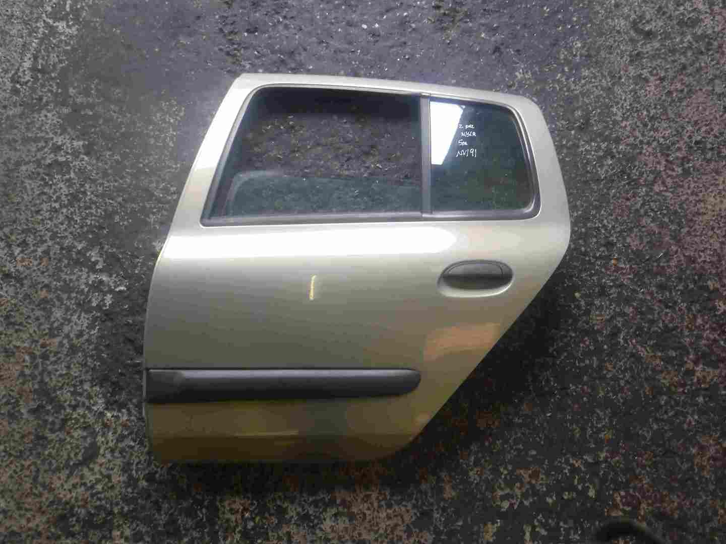 Renault Clio MK2 2001-2006 Passenger NSR Rear Door Green Silver NV191