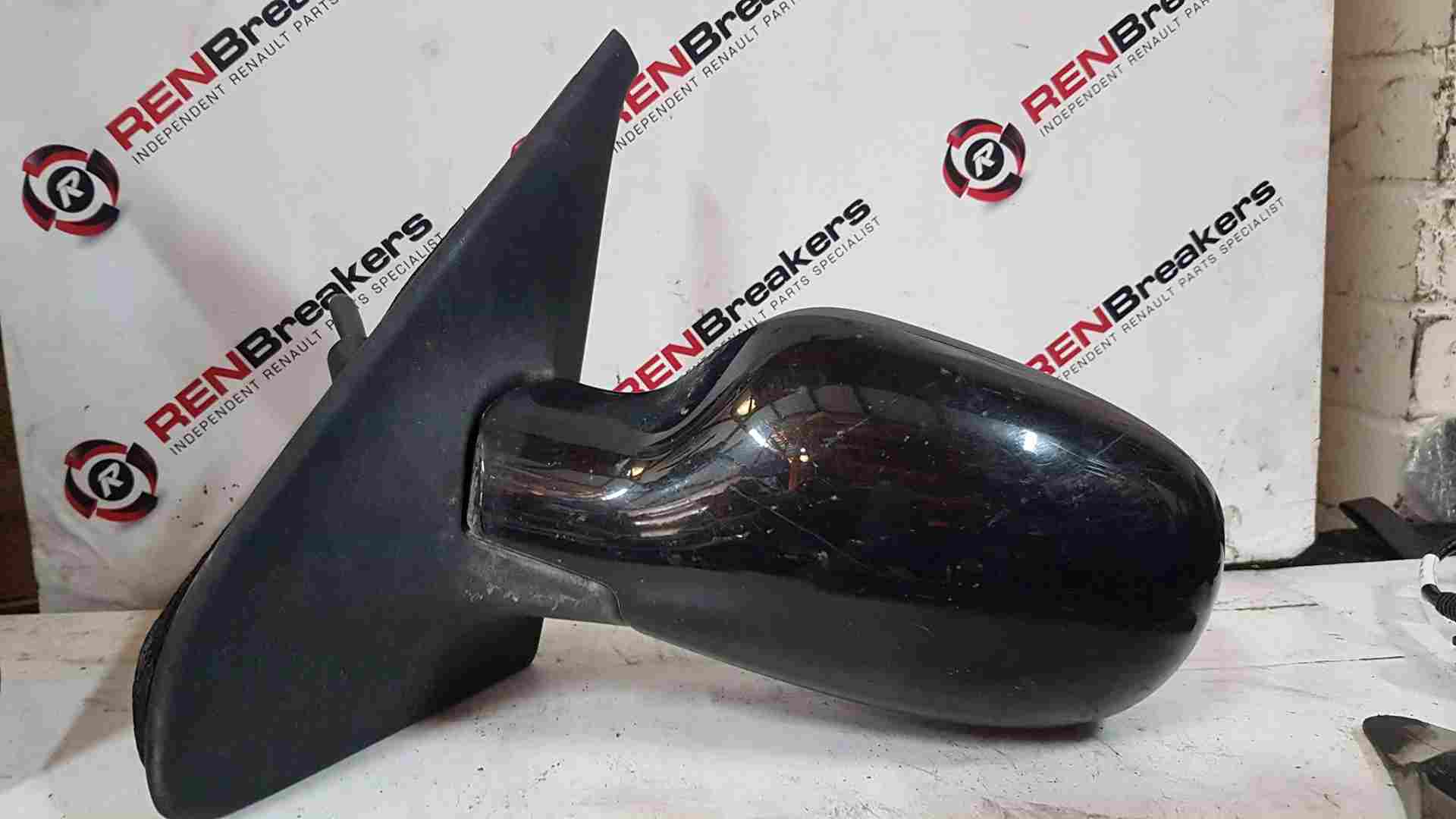 Renault Clio MK2 2001-2006 Passenger Ns Wing Mirror Black 676 Manual