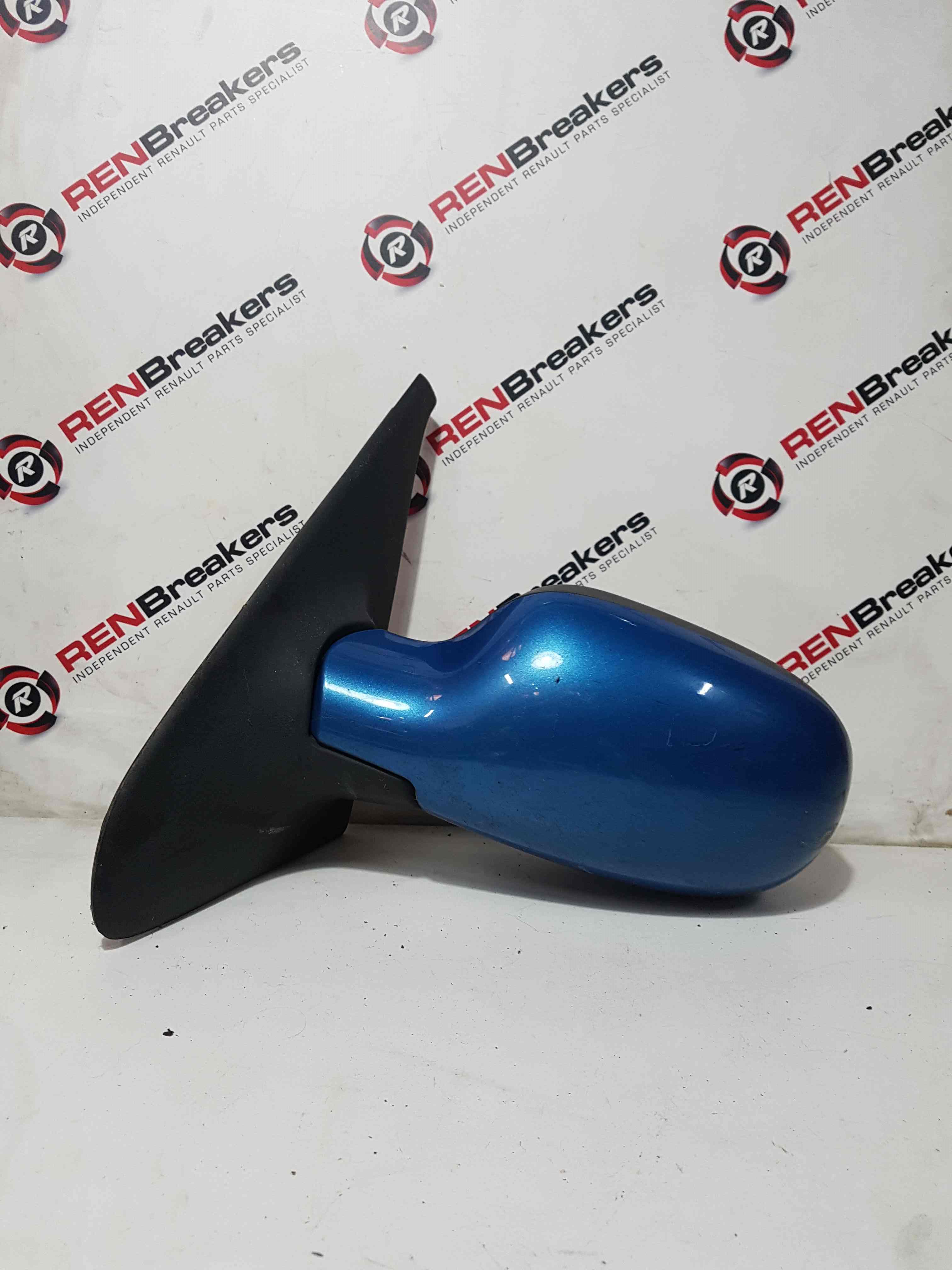 Renault Clio MK2 2001-2006 Passenger Ns Wing Mirror Blue Ted48