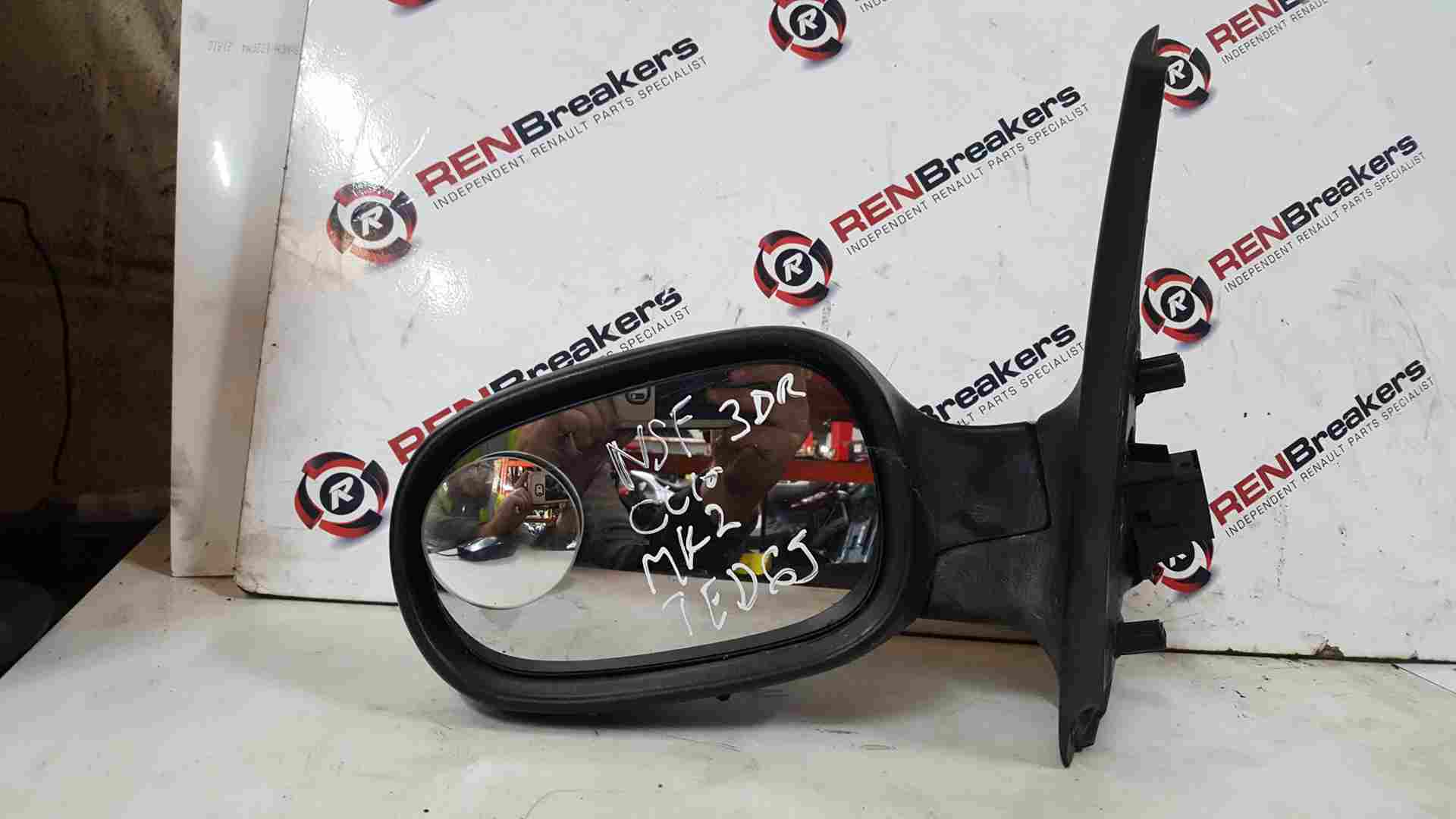 Renault Clio MK2 2001-2006 Passenger Ns Wing Mirror Electric Purple Ted65 