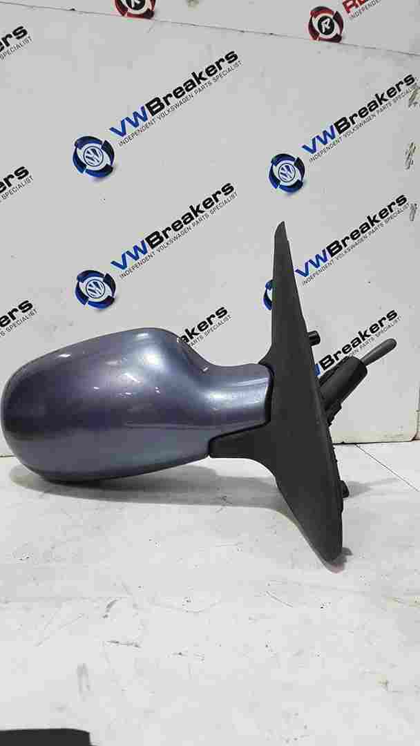 Renault Clio MK2 2001-2006 Passenger Ns Wing Mirror Purple Silver Mv671