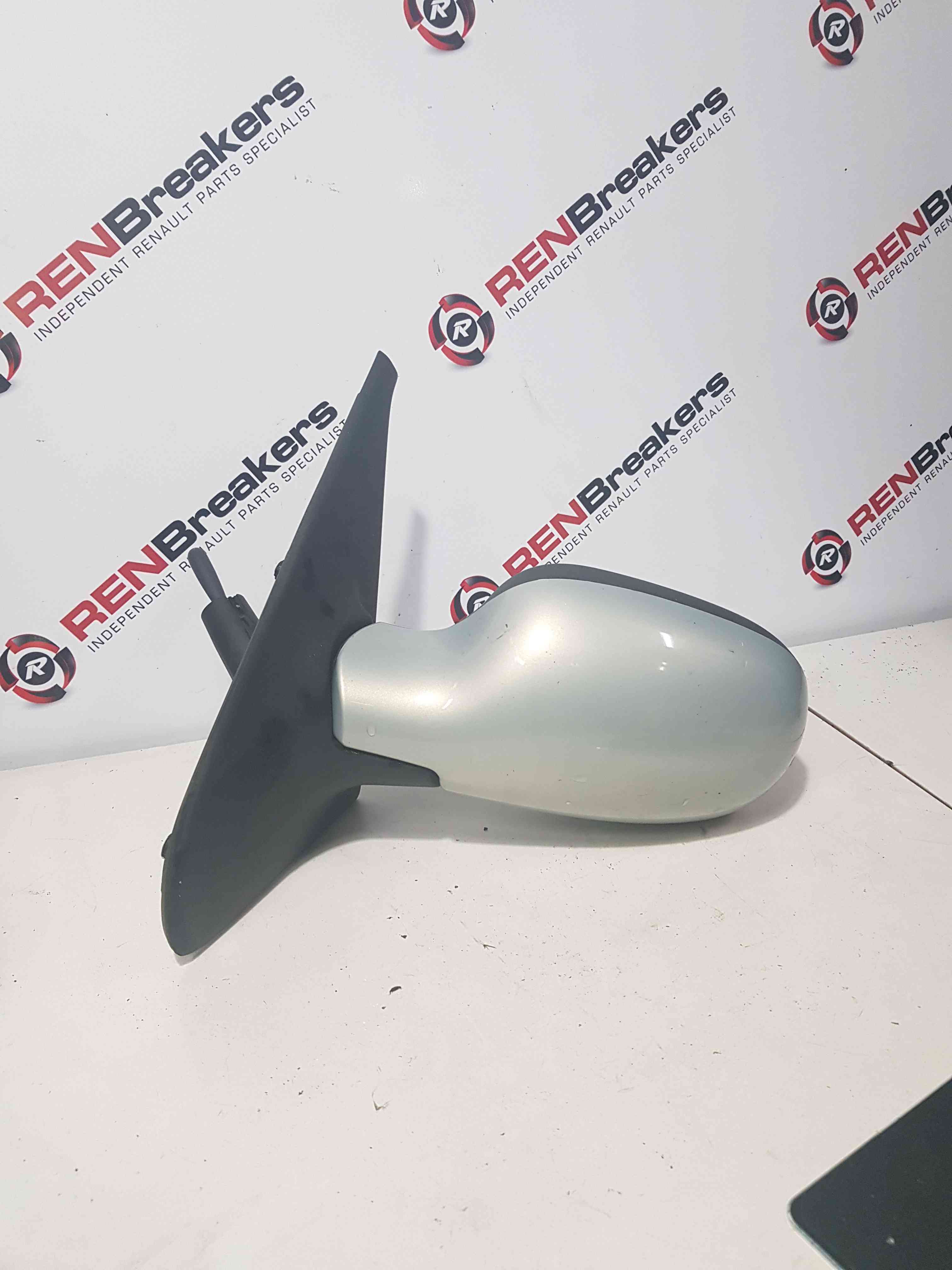 Thumb 4 Renault Clio MK2 2001-2006 Passenger Ns Wing Mirror Silver 632 Manual