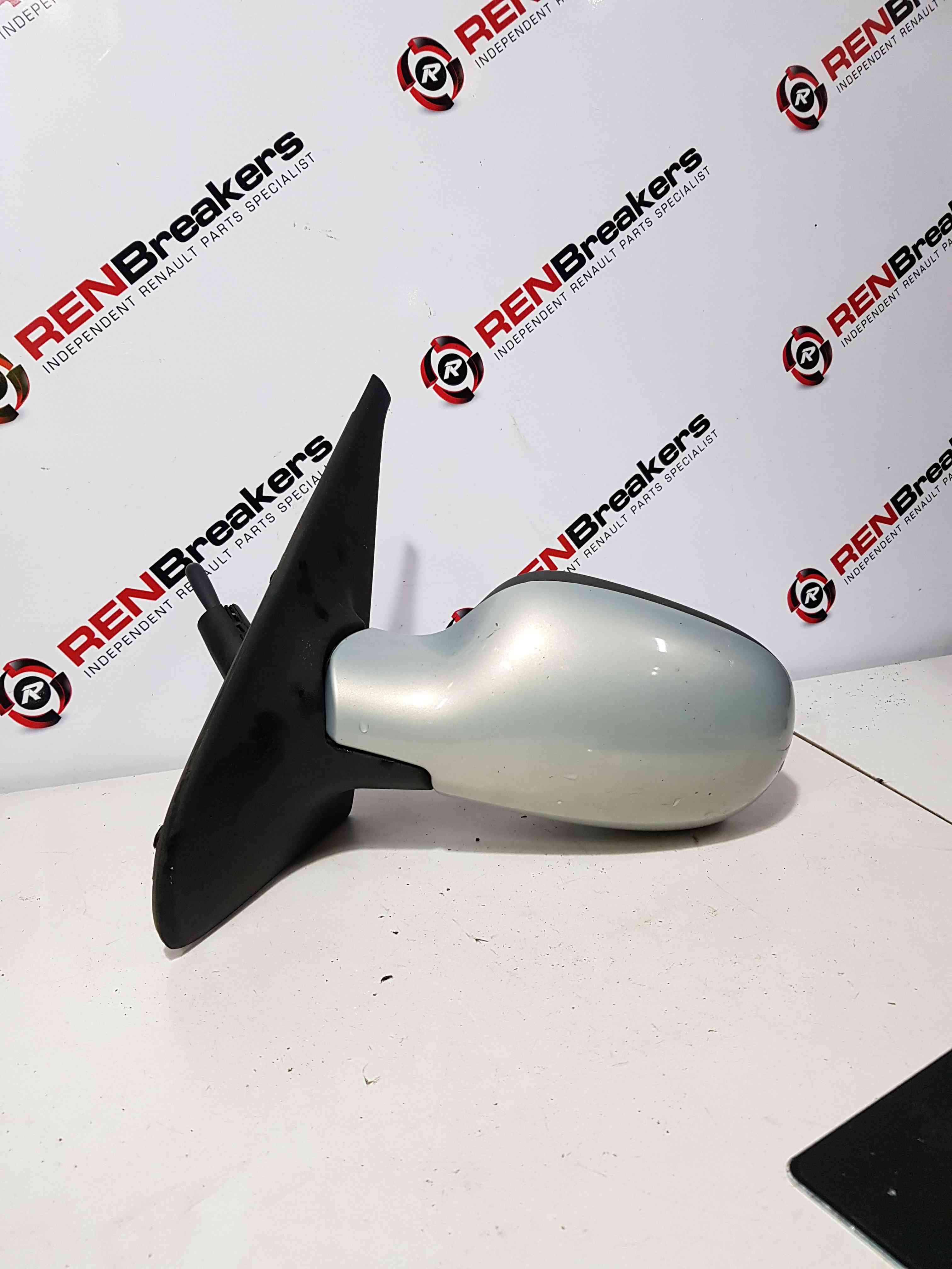 Thumb 6 Renault Clio MK2 2001-2006 Passenger Ns Wing Mirror Silver 632 Manual