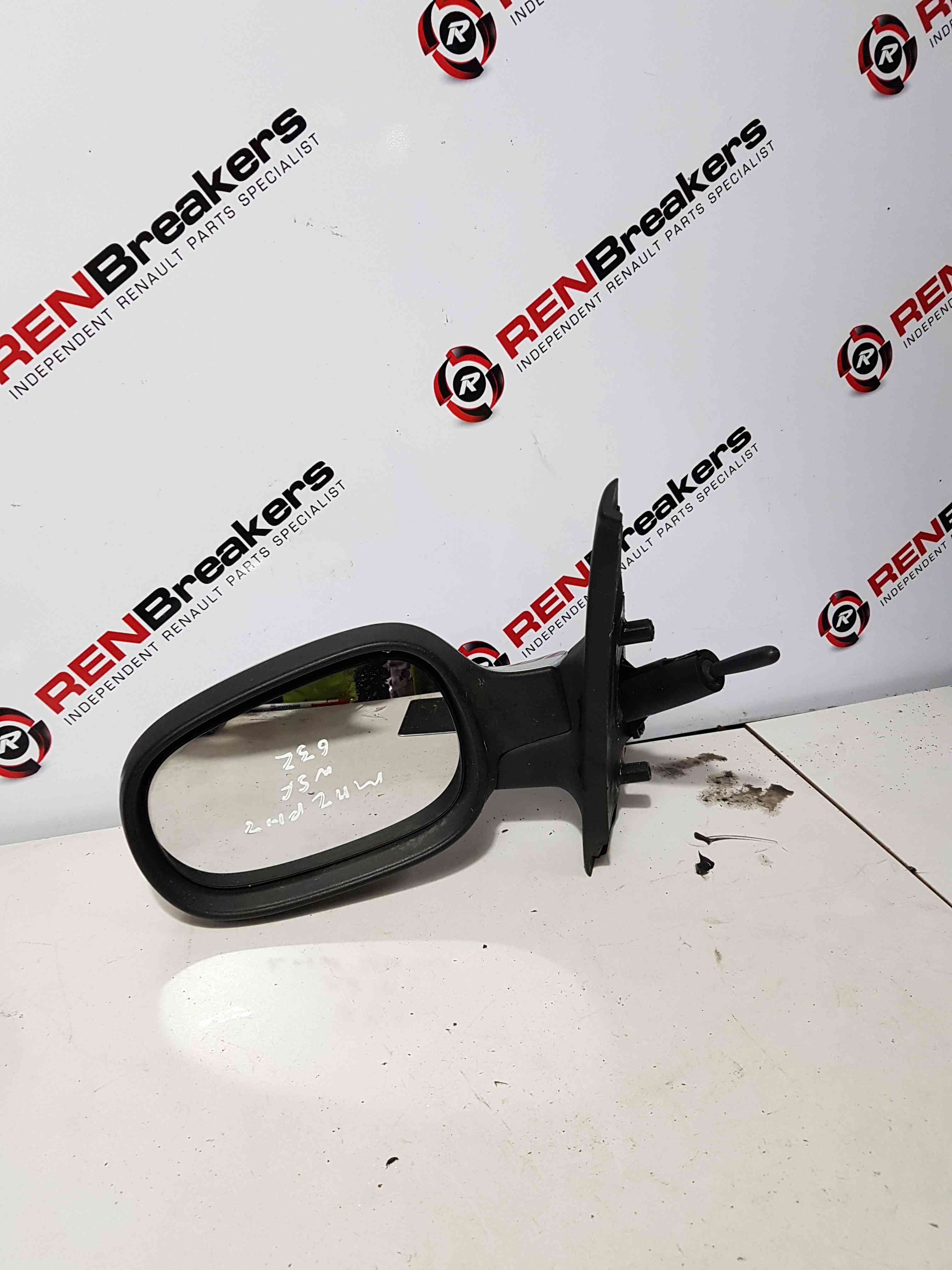 Thumb 7 Renault Clio MK2 2001-2006 Passenger Ns Wing Mirror Silver 632 Manual