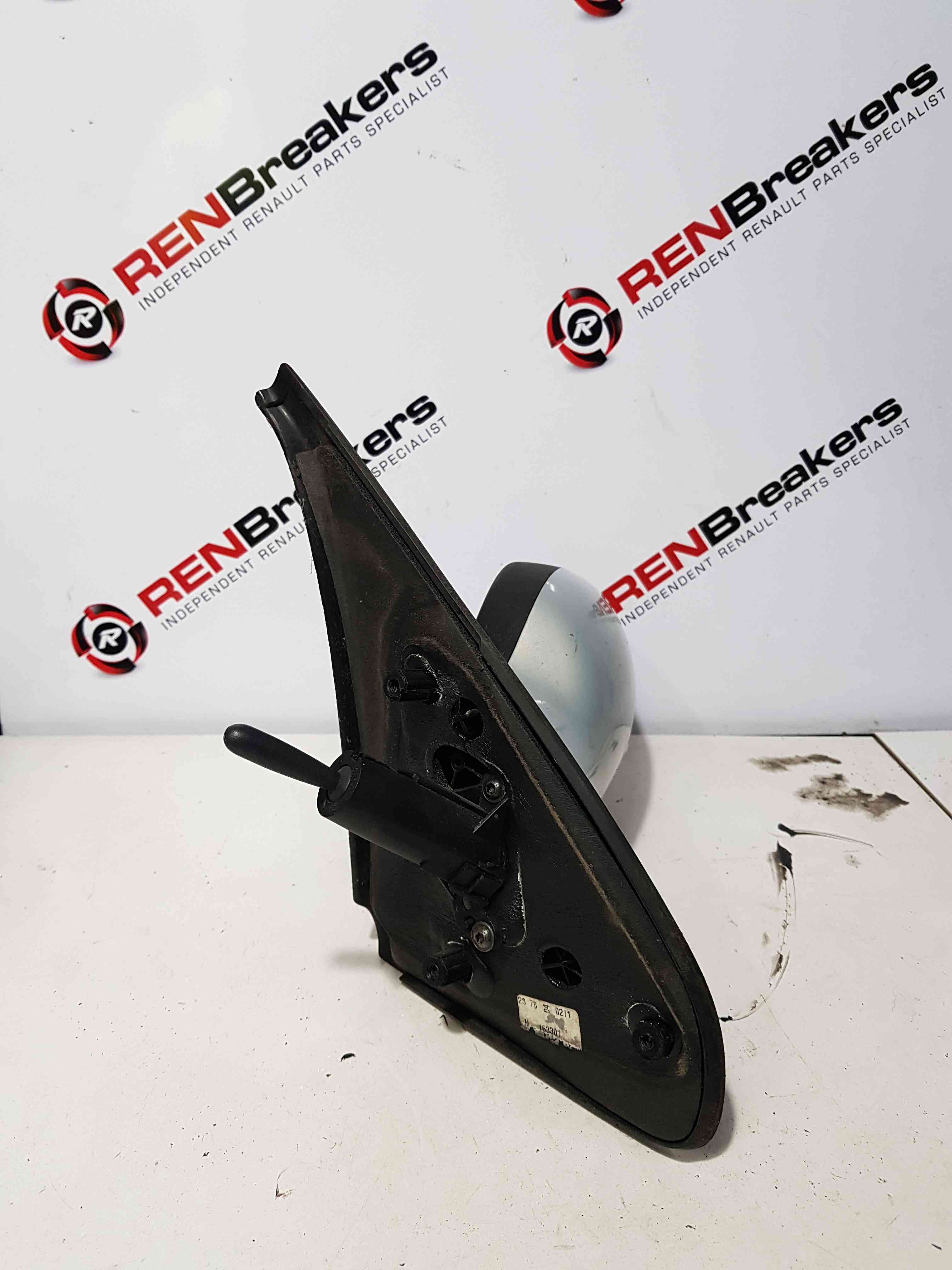 Thumb 8 Renault Clio MK2 2001-2006 Passenger Ns Wing Mirror Silver 632 Manual