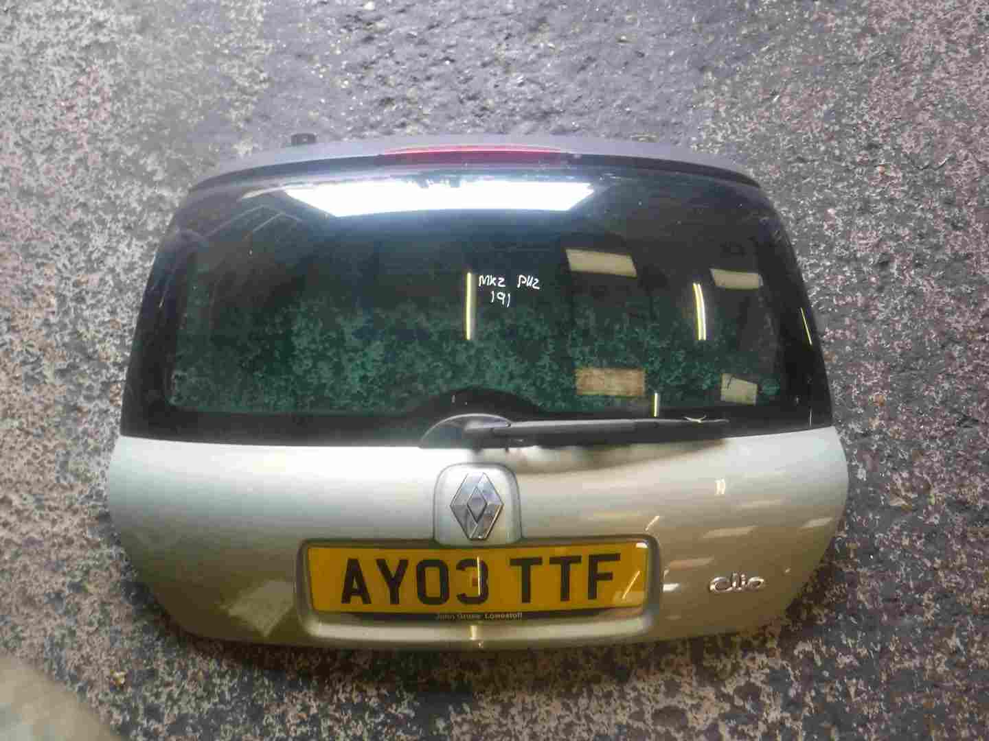 Renault Clio MK2 2001-2006 Rear Boot Tailgate Green Silver NV191