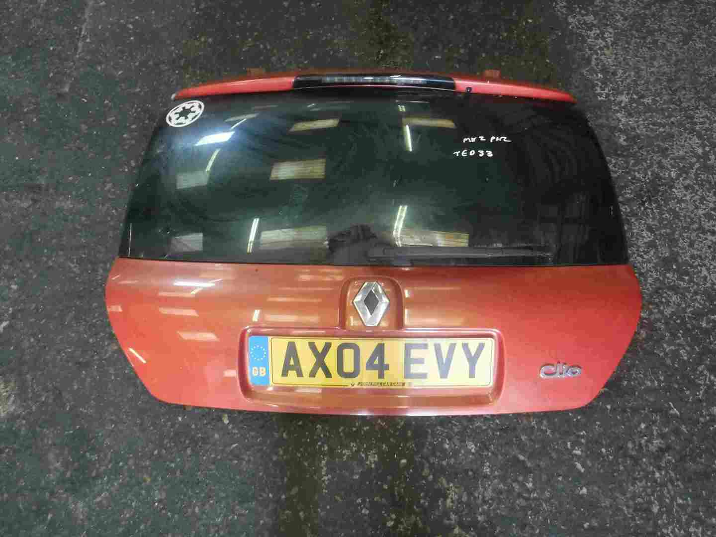 Renault Clio MK2 2001-2006 Rear Boot Tailgate Orange Red TED33