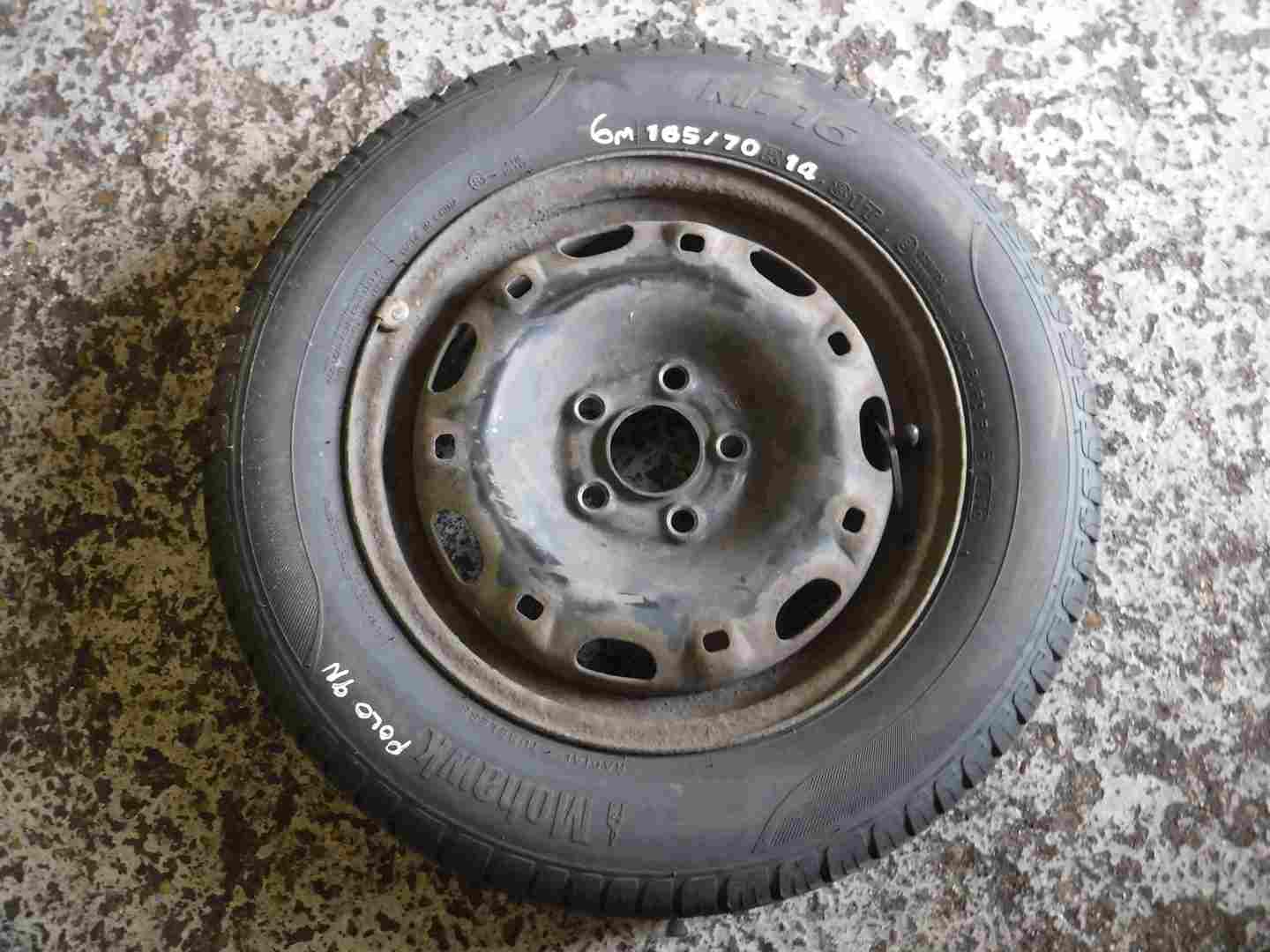 Renault Clio MK2 2001-2006 Steel Wheel Rim + Tyre 165 70 14 6mm Tread