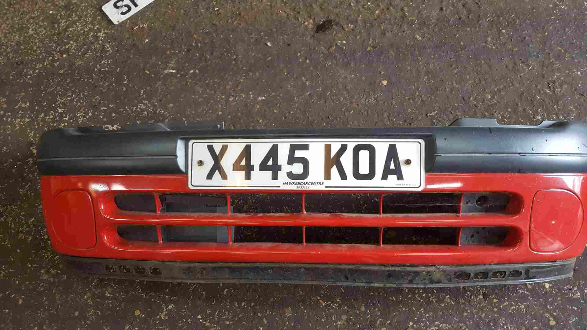 Renault Clio MK2 ph1 1998-2001 Front Bumper RED Ov727
