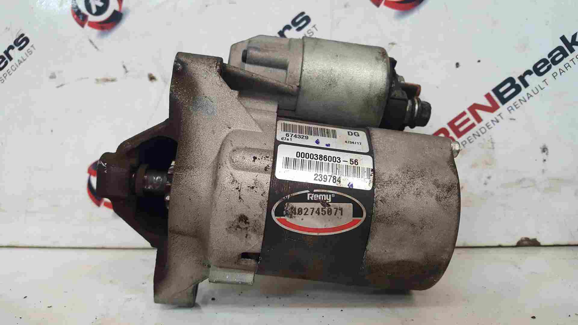 Thumb 2 Renault Clio MK3 2005-2009 1.2 16V Starter Motor Remy D4F740 40274501 0000386003