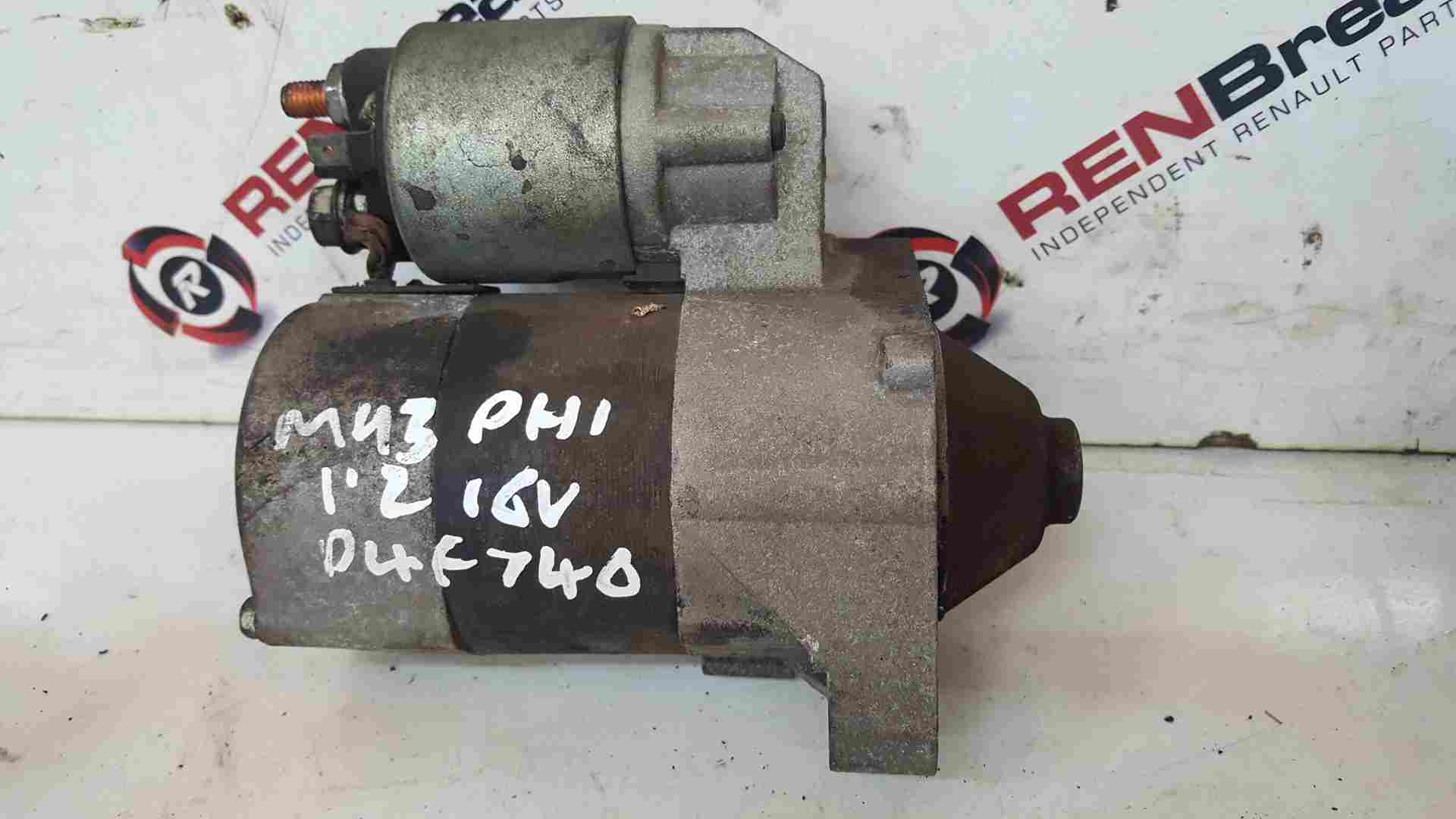 Thumb 4 Renault Clio MK3 2005-2009 1.2 16V Starter Motor Remy D4F740 40274501 0000386003