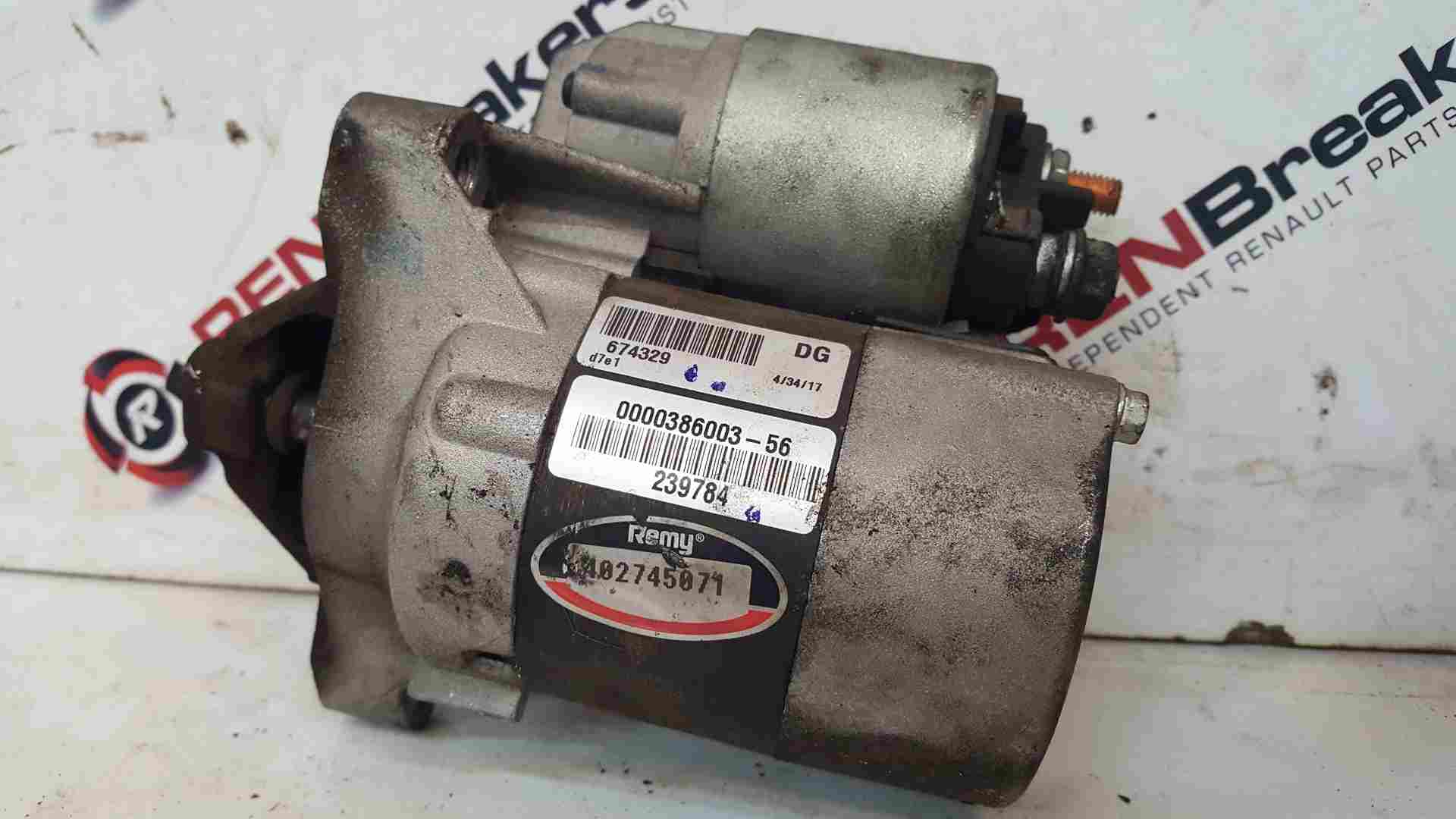 Thumb 6 Renault Clio MK3 2005-2009 1.2 16V Starter Motor Remy D4F740 40274501 0000386003
