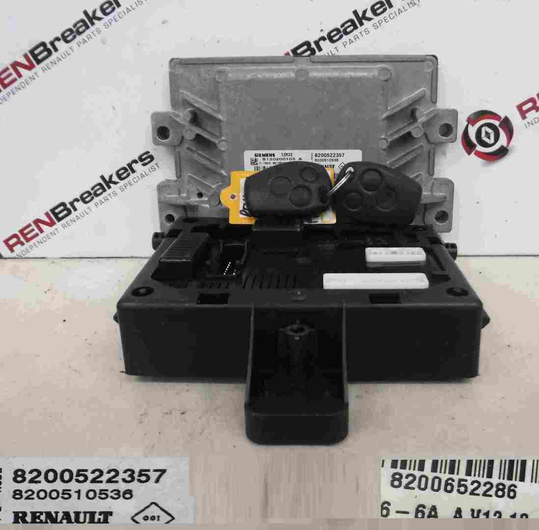 Renault Clio MK3 2005-2009 1.2 16v ECU SET UCH BCM Immobiliser + 2 Key Fobs
