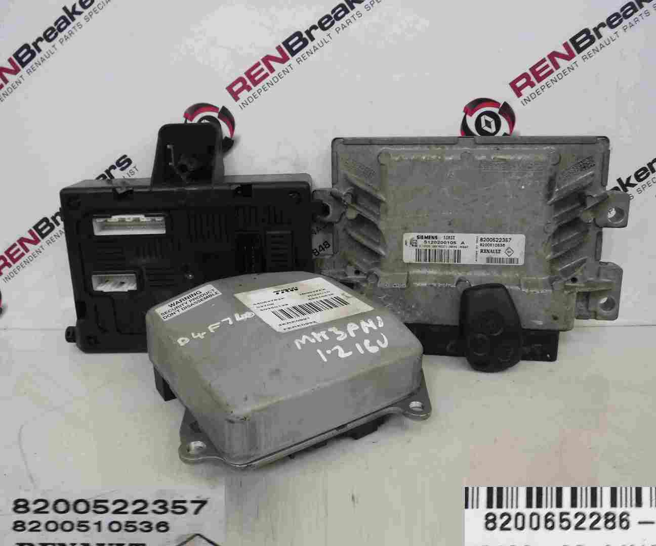 Renault Clio MK3 2005-2009 1.2 16v ECU SET UCH Steering ECU + Key Fob