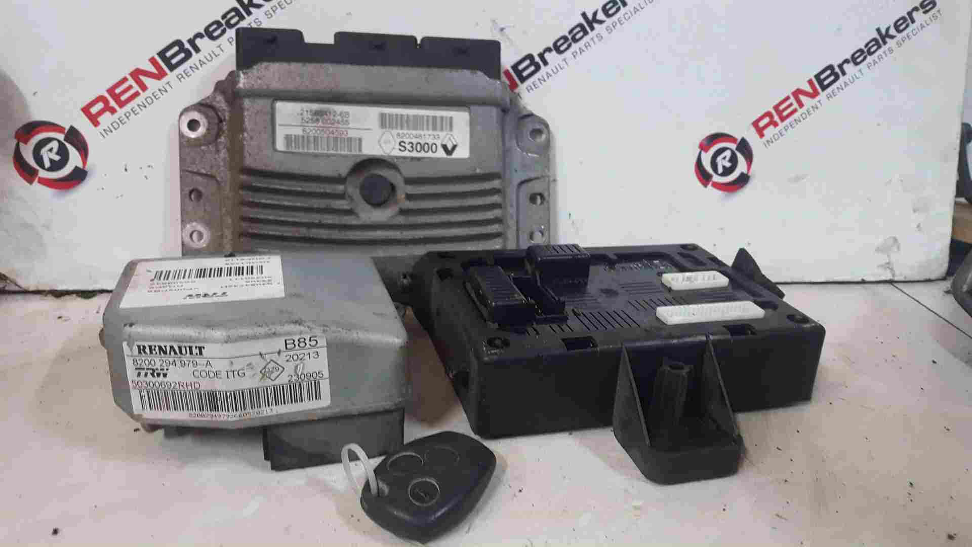 Thumb 2 Renault Clio MK3 2005-2009 1.4 16V ECU Set UCH Bcm Immobiliser   KEY Fob
