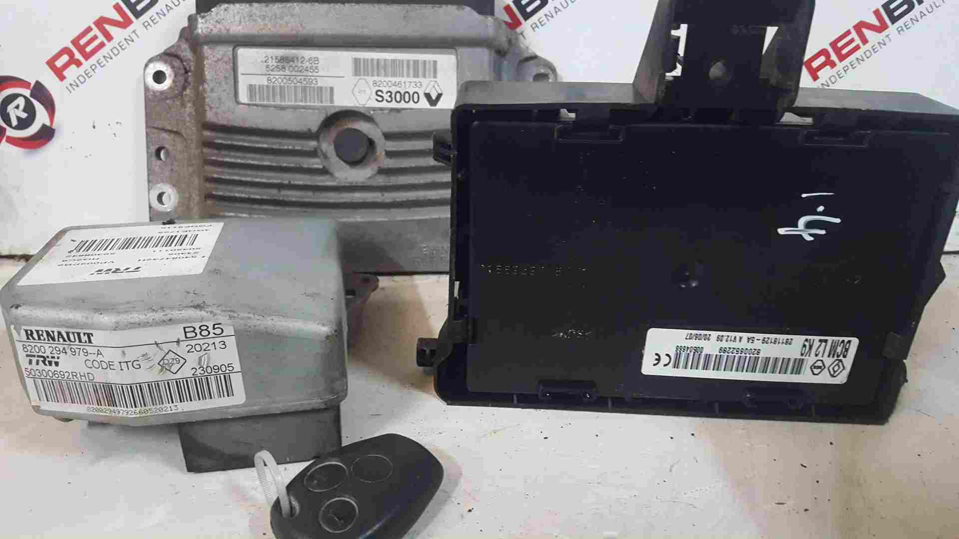 Thumb 5 Renault Clio MK3 2005-2009 1.4 16V ECU Set UCH Bcm Immobiliser   KEY Fob