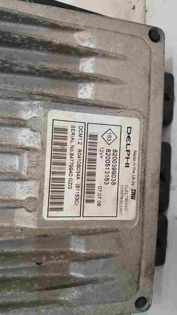 Thumb 3 Renault Clio MK3 2005-2009 1.5 DCi ECU Set UCH BCM + Key 8200399038