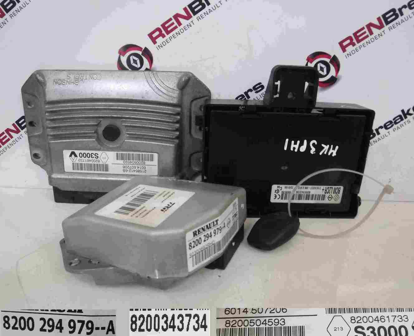 Renault Clio MK3 2005-2009 1.6 16v ECU SET UCH BCM Immobiliser + Key Fob