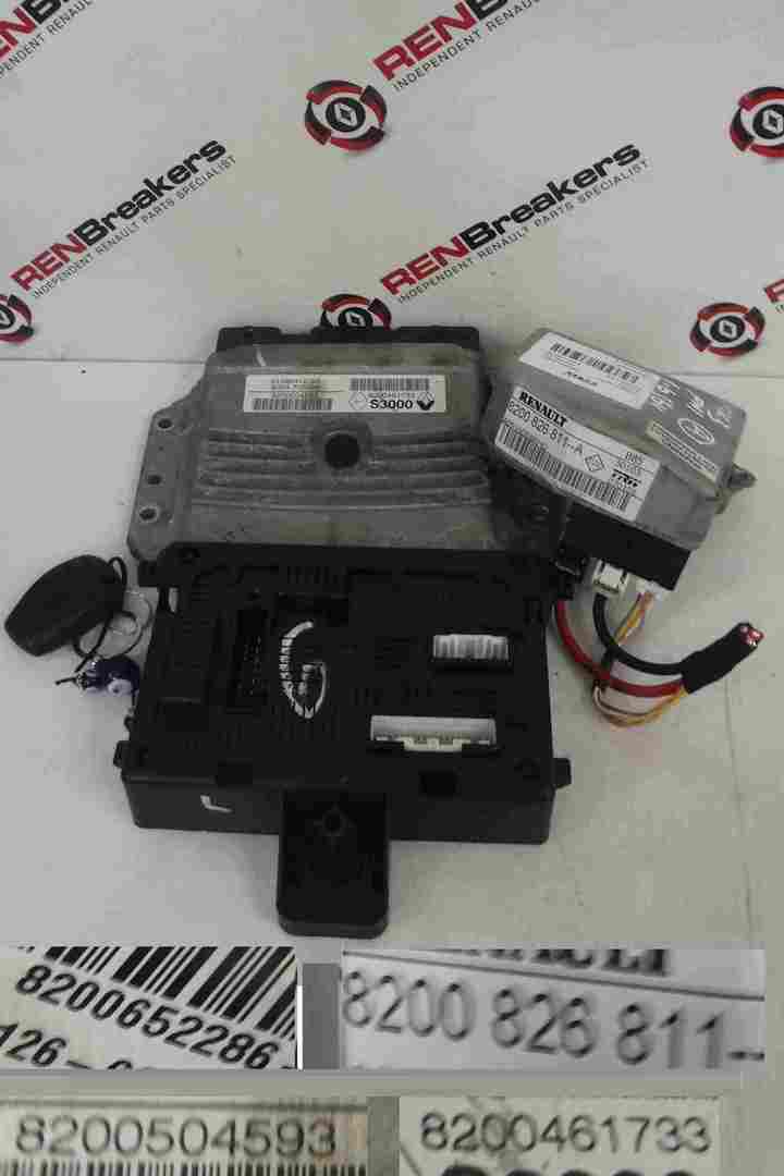 Renault Clio MK3 2005-2009 1.6 16v ECU SET UCH BCM Immobiliser + Key Fob Auto