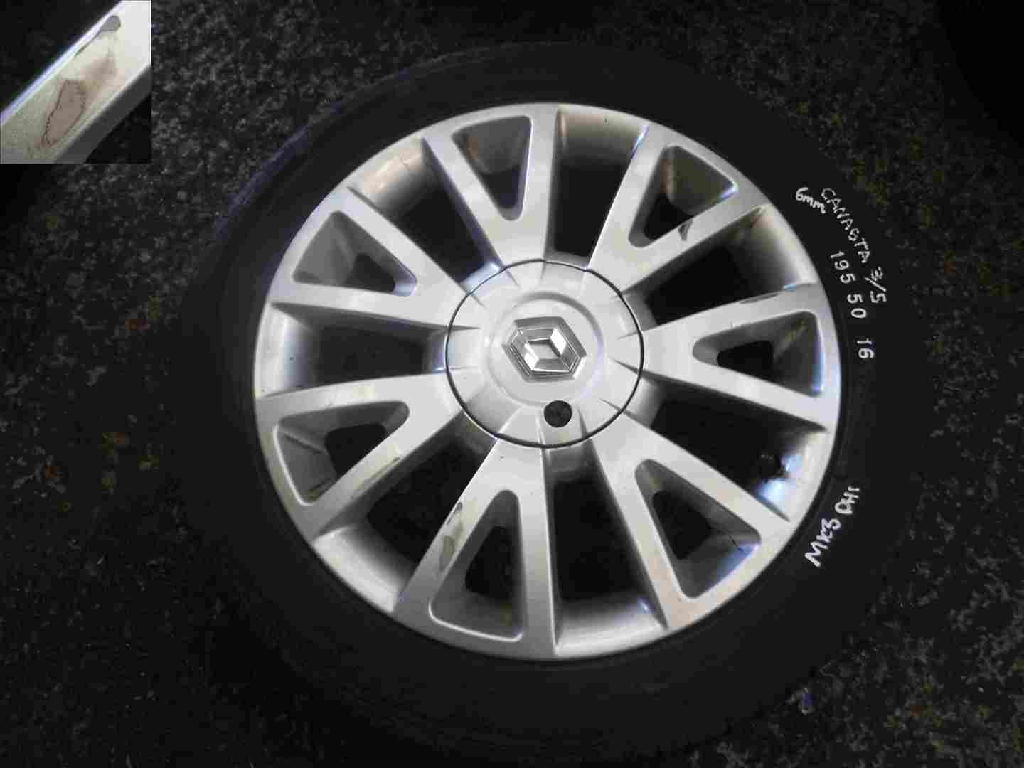 Renault Clio MK3 2005-2009 Canasta Alloy Wheel + Tyre 195 50 16 5mm 8200666351