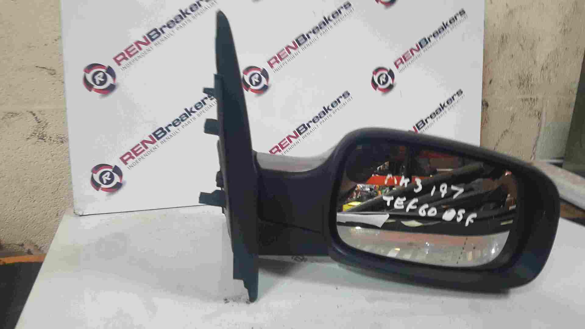 Thumb 2 Renault Clio MK3 2005-2009 Drivers OS Wing Mirror Grey Silver TEF60