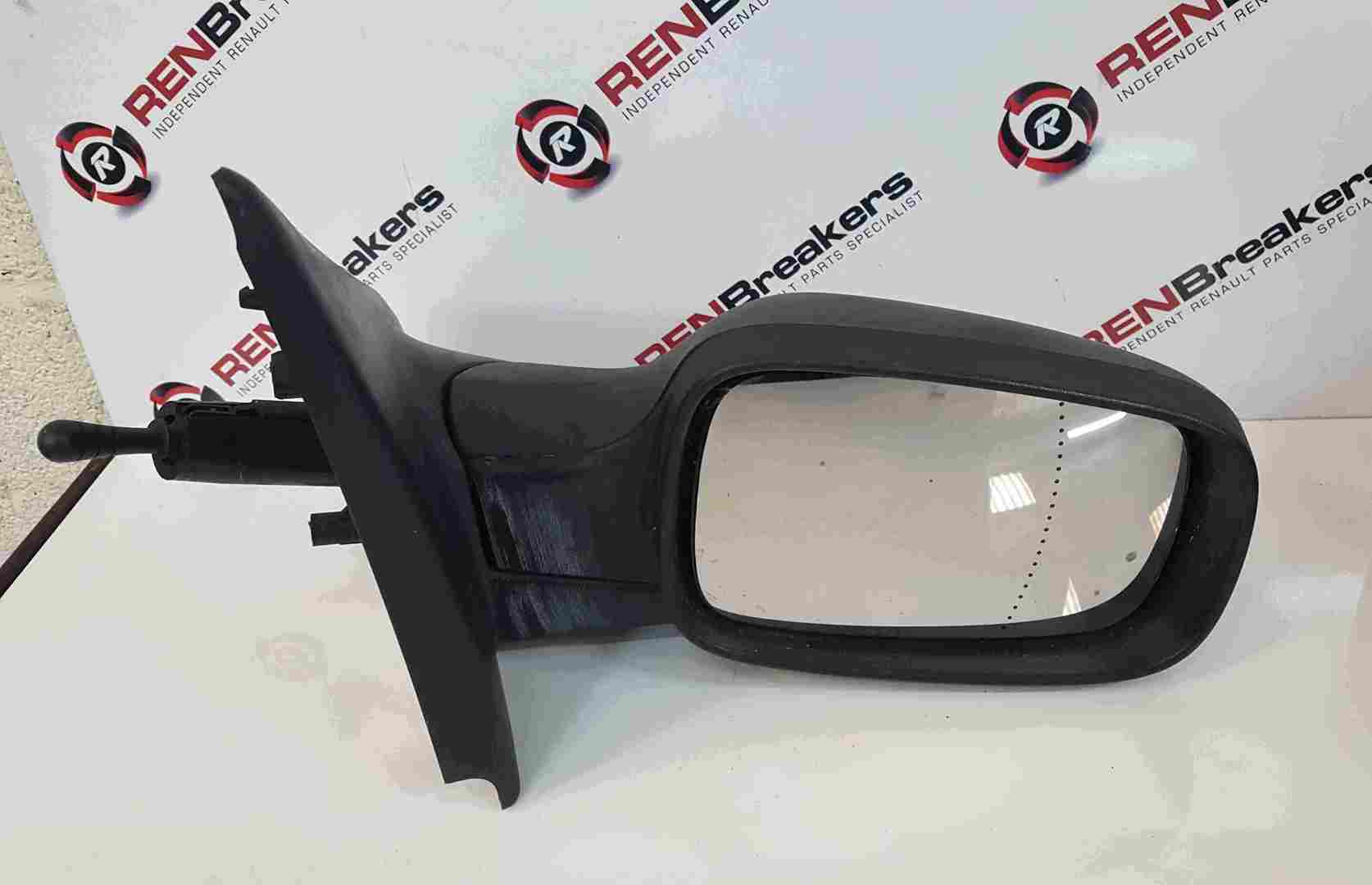 Thumb 2 Renault Clio MK3 2005-2009 Drivers OS Wing Mirror Plain Black Manual