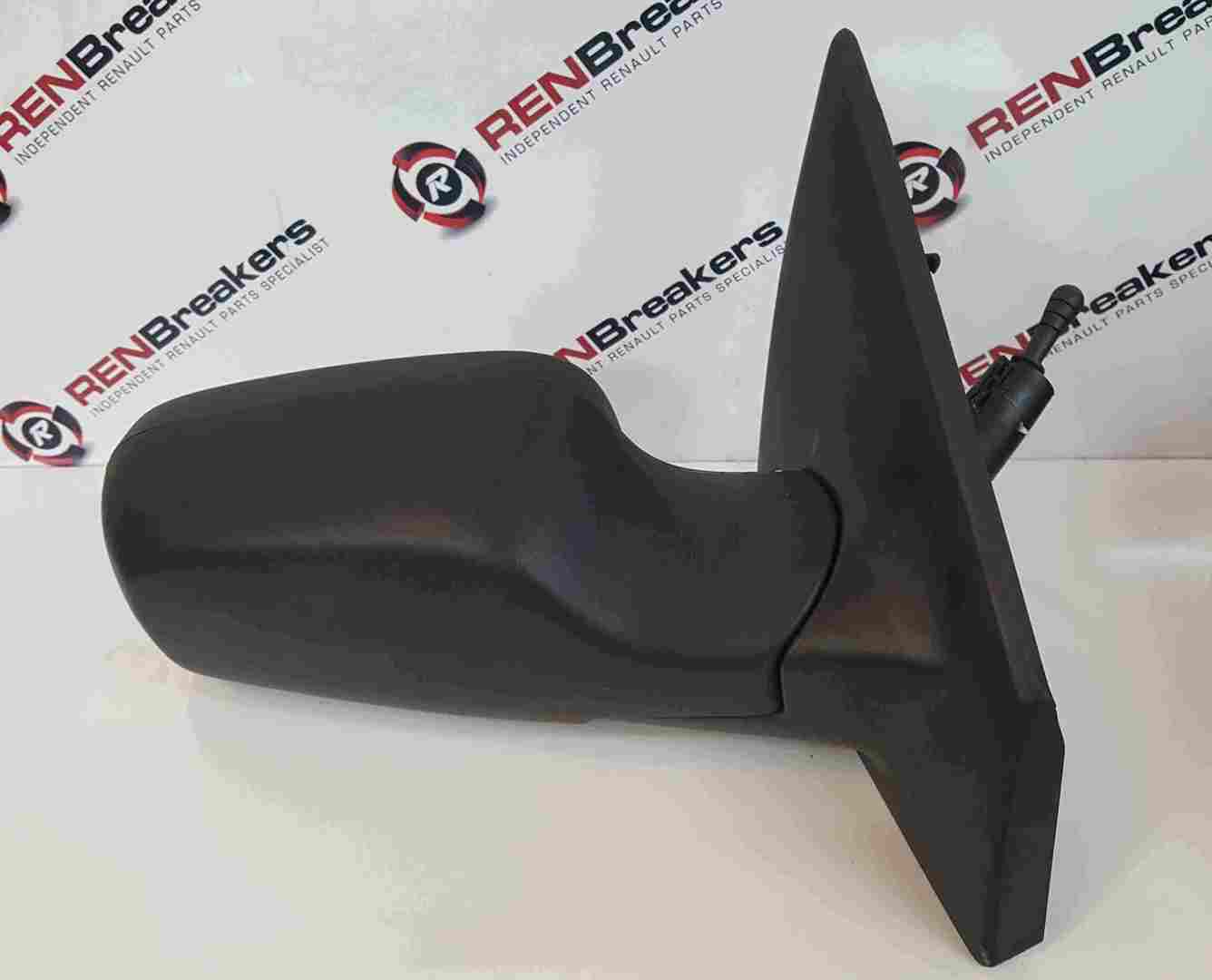 Renault Clio MK3 2005-2009 Drivers OS Wing Mirror Plain Black Manual