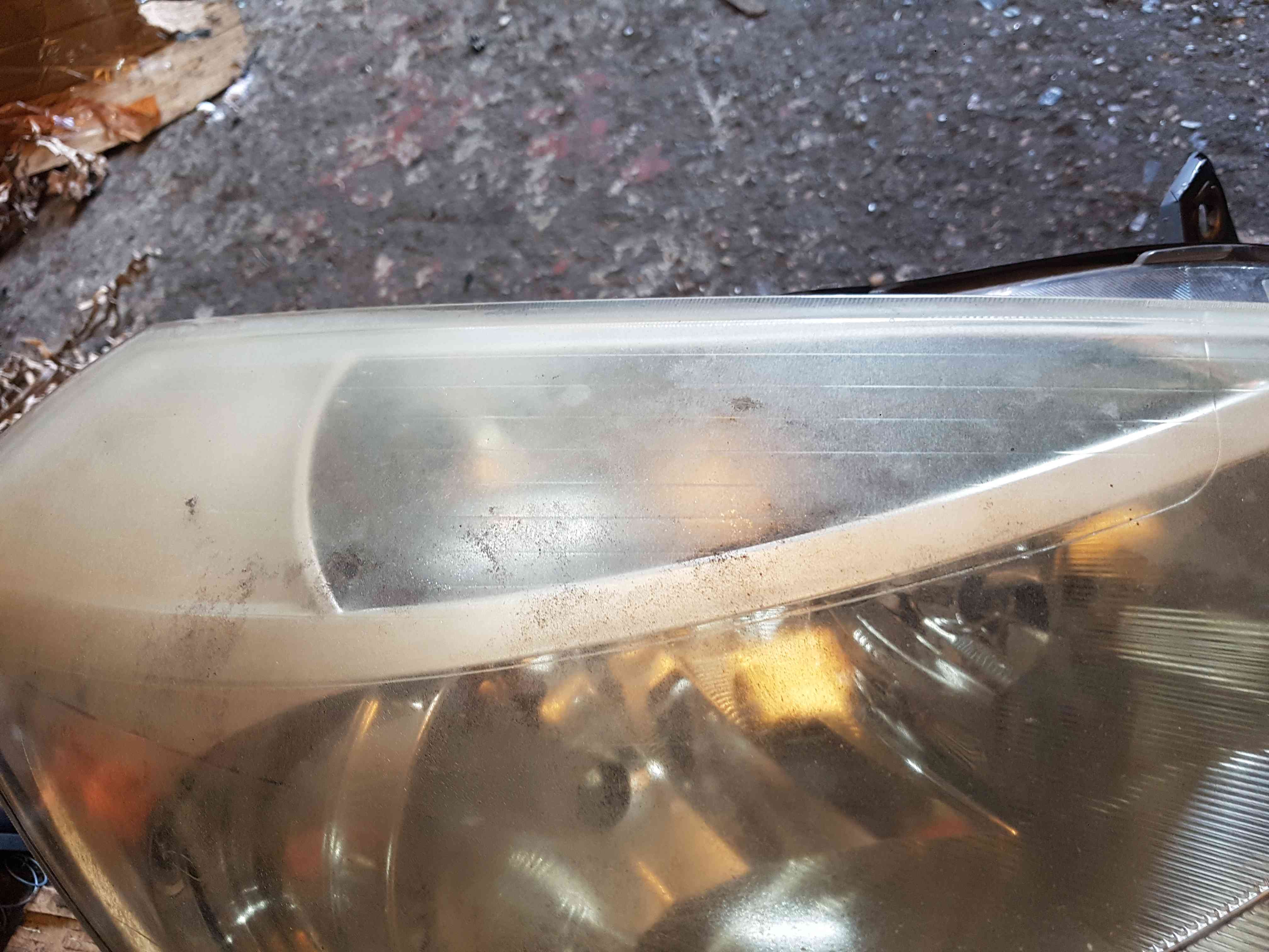 Thumb 8 Renault Clio MK3 2005-2009 Drivers OSF Front Head Lamp Headlight Chrome Cloudy