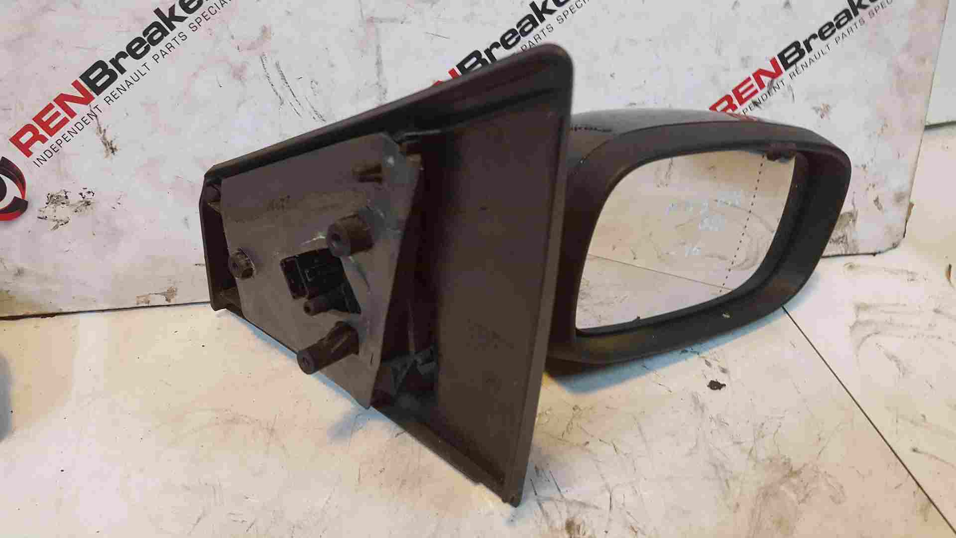 Thumb 4 Renault Clio MK3 2005-2009 Drivers OSF Wing Mirror Black 676 Some Damage