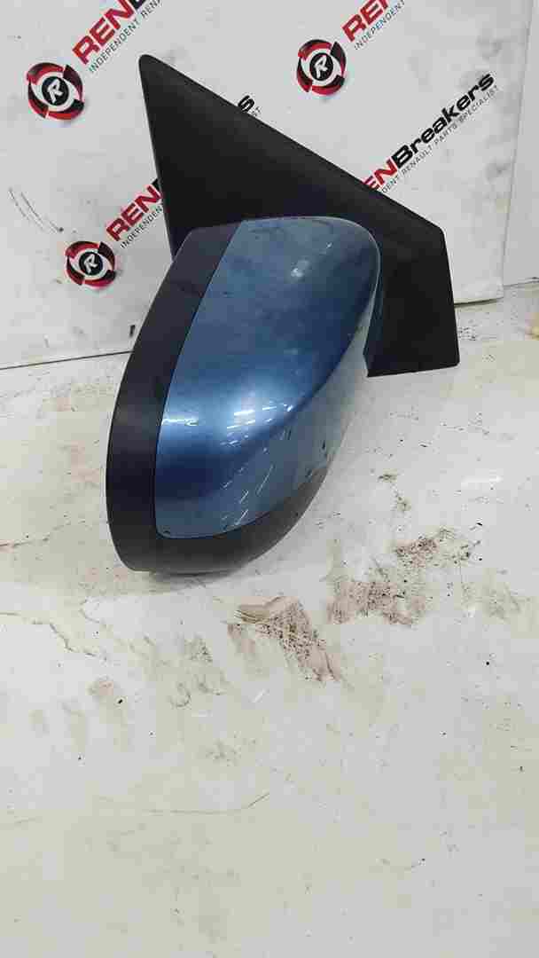Thumb 4 Renault Clio MK3 2005-2009 Drivers OSF Wing Mirror Blue Ternl 