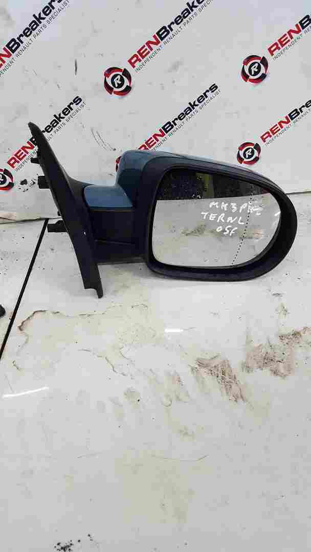Thumb 5 Renault Clio MK3 2005-2009 Drivers OSF Wing Mirror Blue Ternl 
