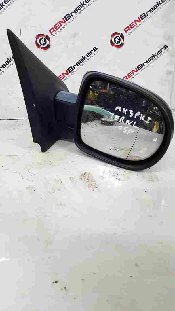 Renault Clio MK3 2005-2009 Drivers OSF Wing Mirror Blue Ternl 