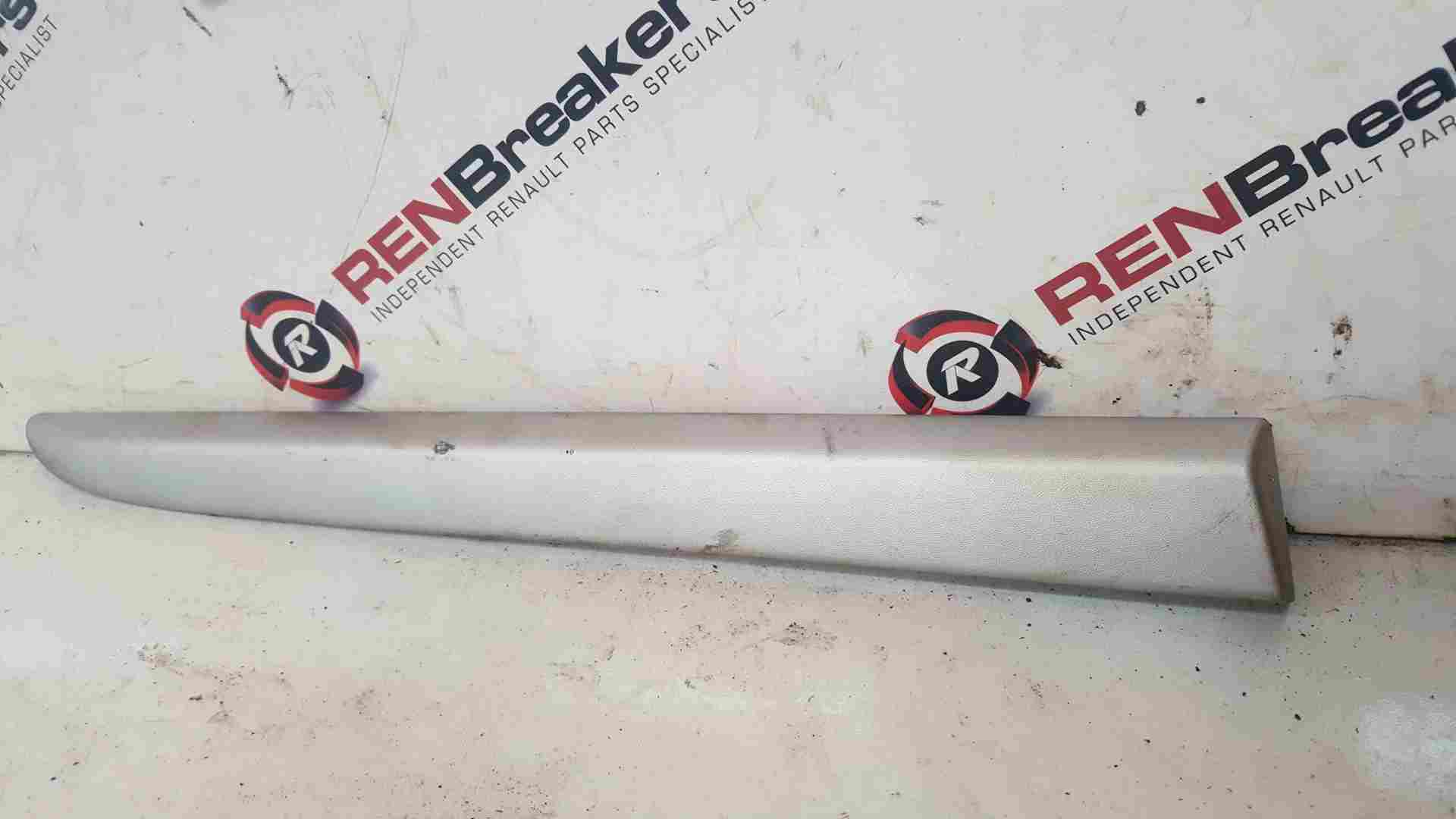 Thumb 2 Renault Clio MK3 2005-2009 Drivers OSR Rear Door Moulding Trim Silver 3Dr 