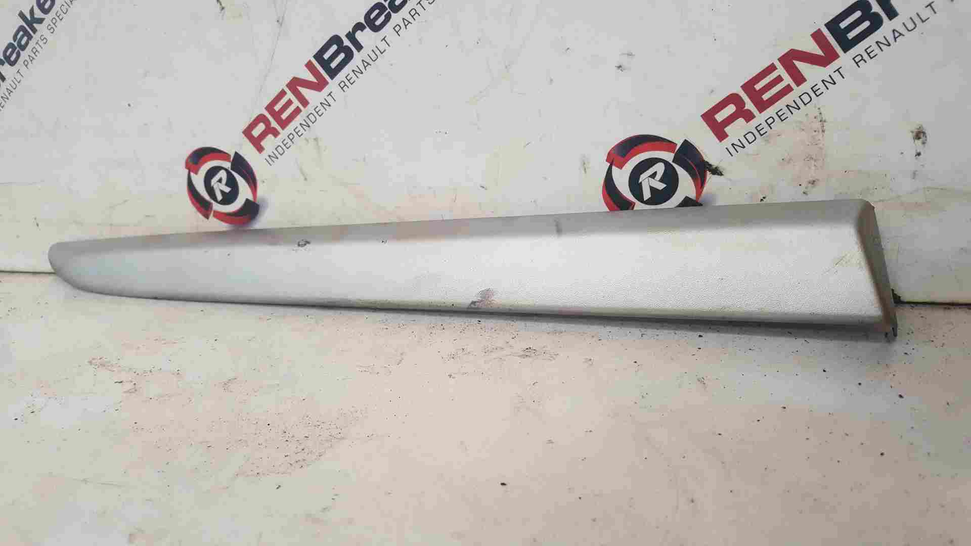 Thumb 3 Renault Clio MK3 2005-2009 Drivers OSR Rear Door Moulding Trim Silver 3Dr 