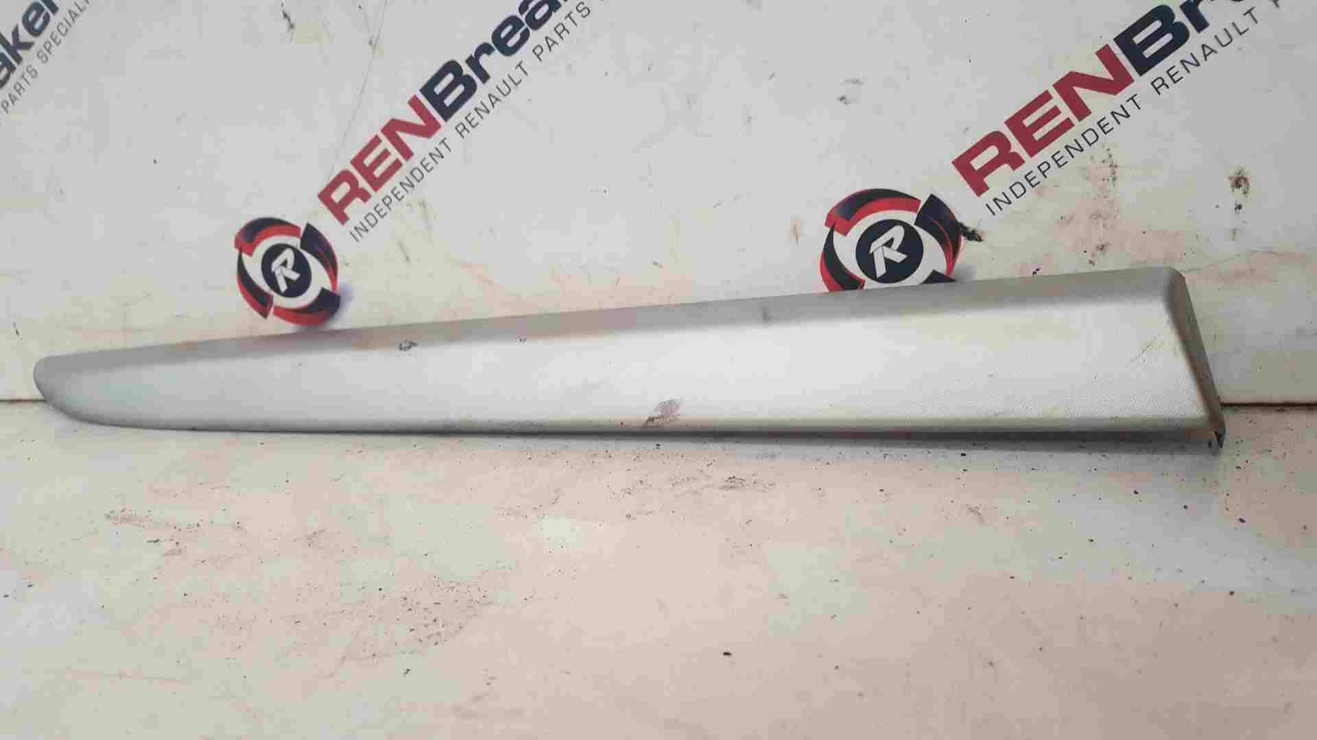 Renault Clio MK3 2005-2009 Drivers OSR Rear Door Moulding Trim Silver 3Dr 
