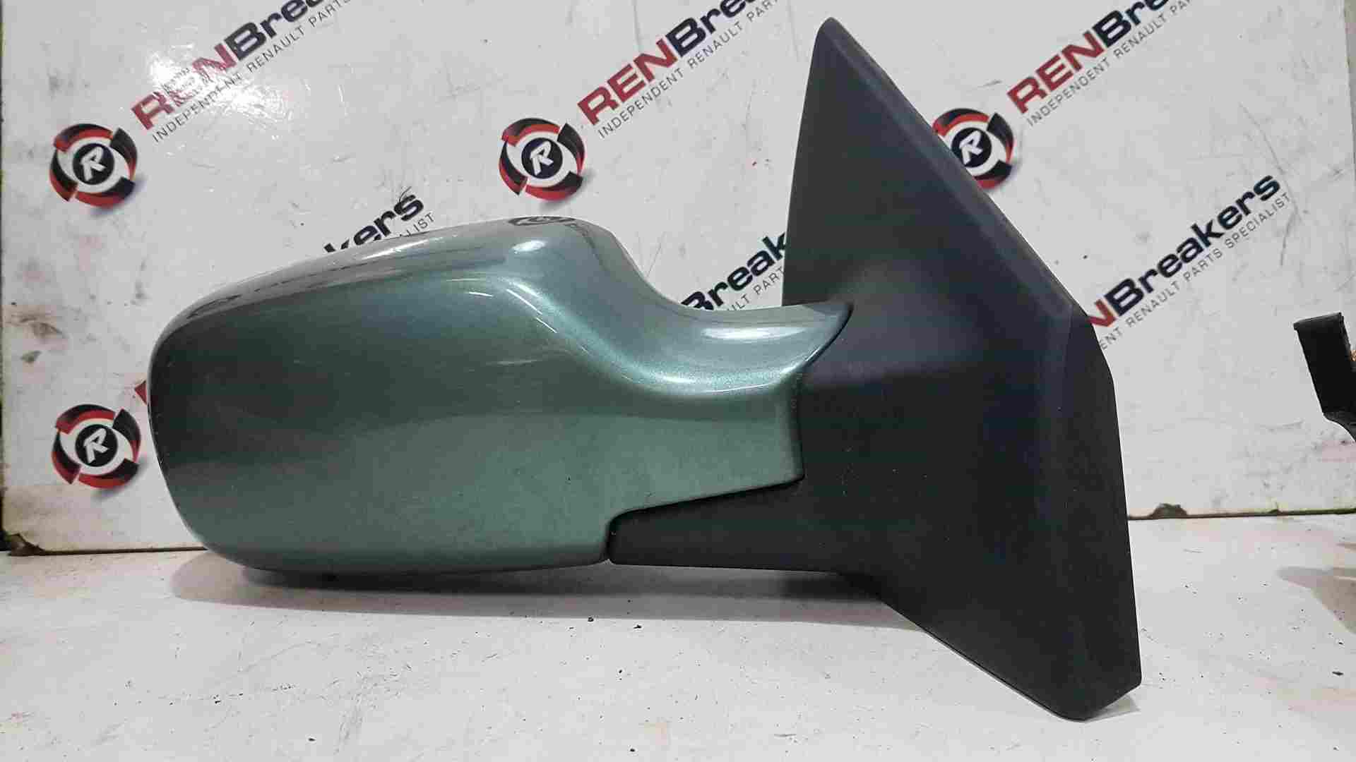 Thumb 2 Renault Clio MK3 2005-2009 Drivers Os Wing Mirror Green Ted97