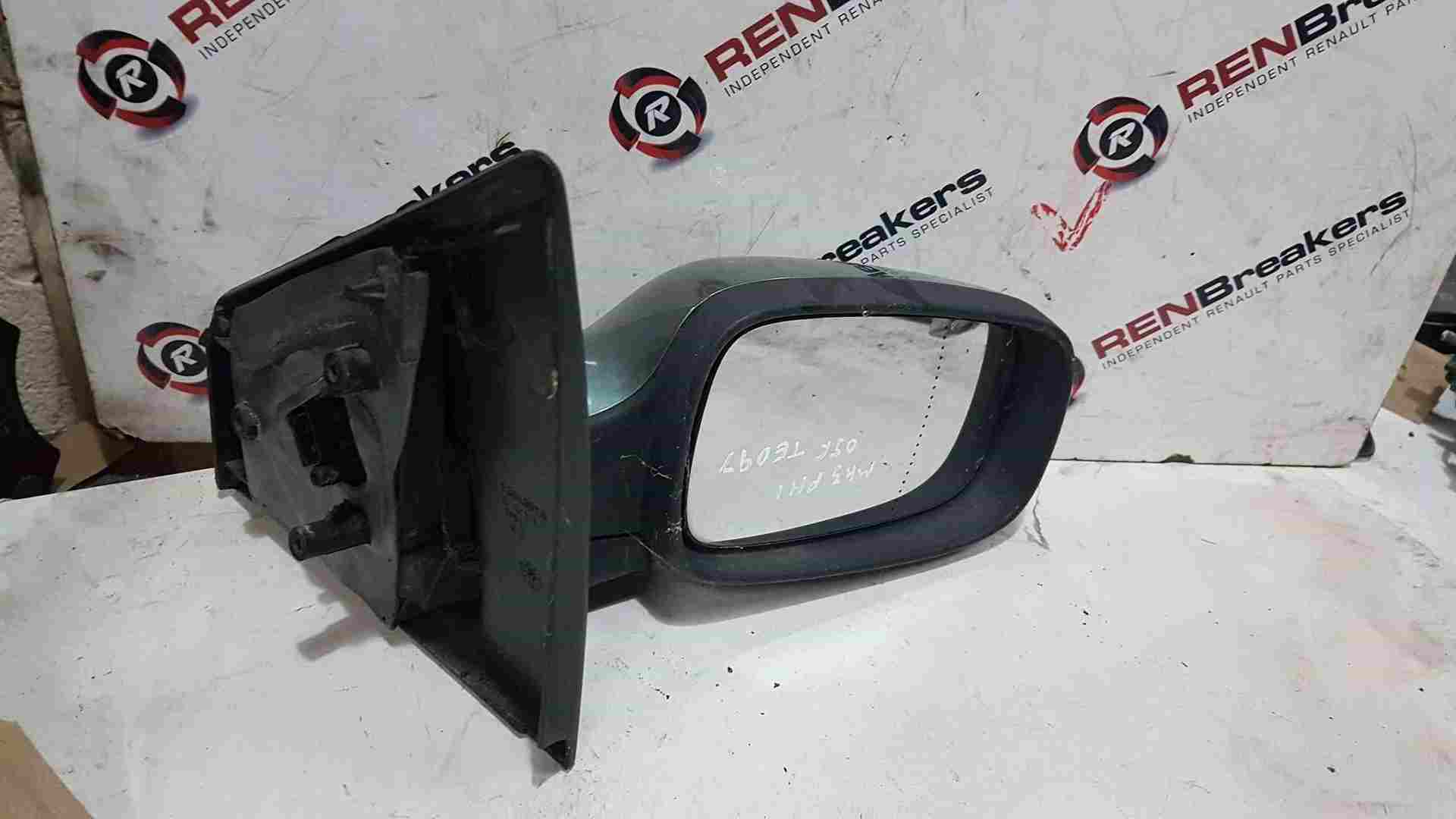 Thumb 4 Renault Clio MK3 2005-2009 Drivers Os Wing Mirror Green Ted97