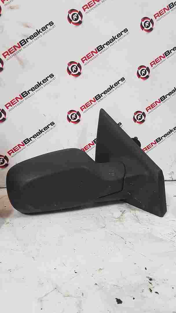 Thumb 3 Renault Clio MK3 2005-2009 Drivers Os Wing Mirror Plain Black Manual