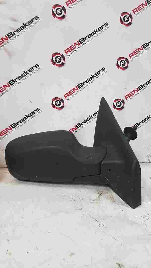 Thumb 5 Renault Clio MK3 2005-2009 Drivers Os Wing Mirror Plain Black Manual