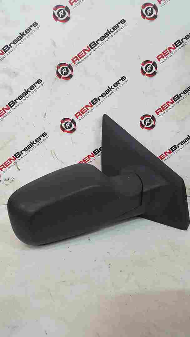 Thumb 4 Renault Clio MK3 2005-2009 Drivers Os Wing Mirror Plain Black No Glass