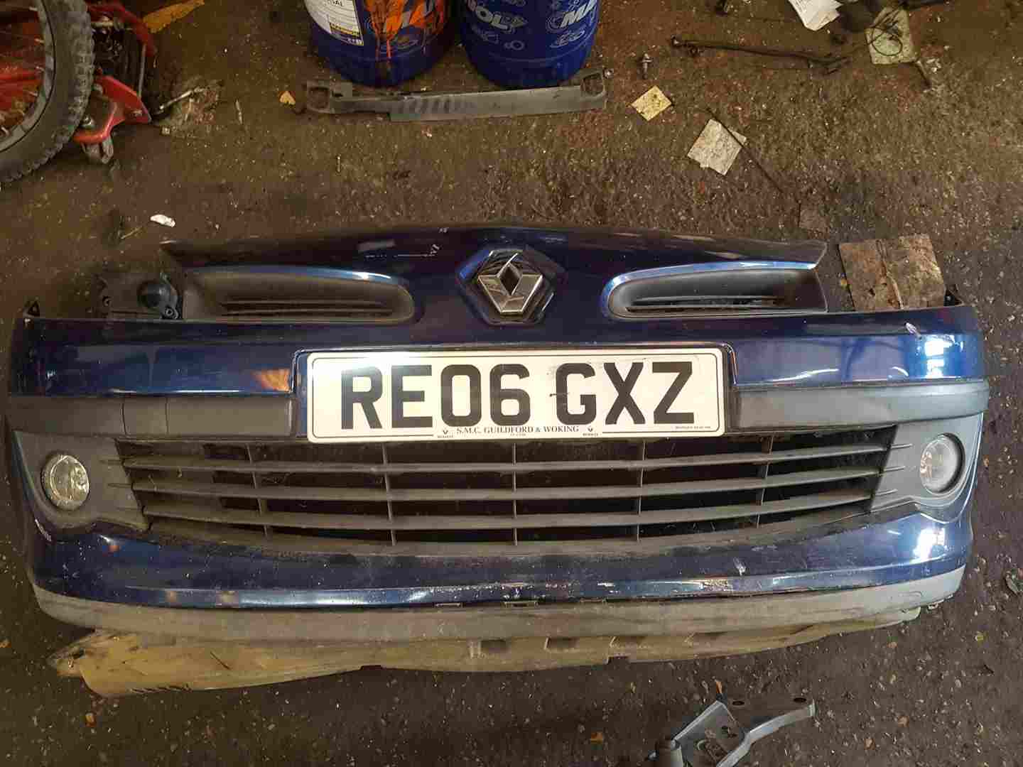 Renault Clio MK3 2005-2009 Front Bumper Nv432 - Methyl Blue 195