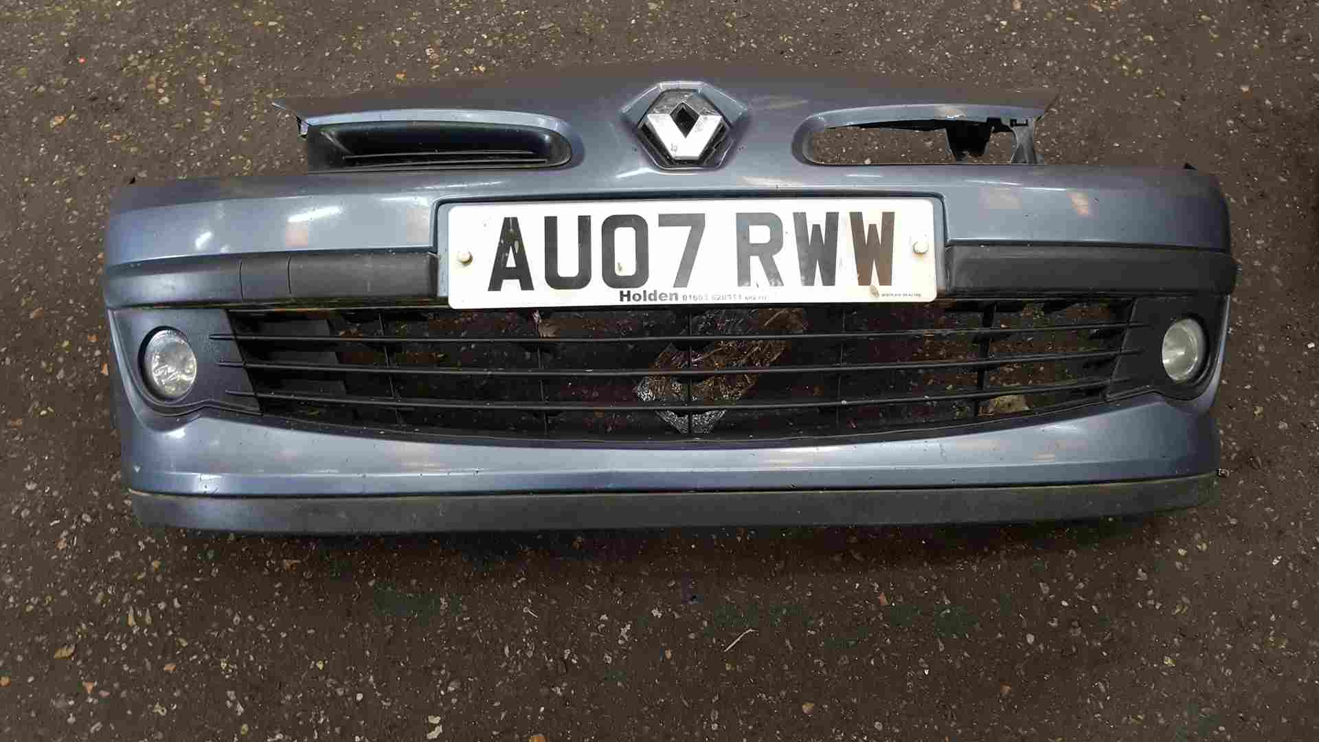 Renault Clio MK3 2005-2009 Front Bumper Blue Grey Tej47 185