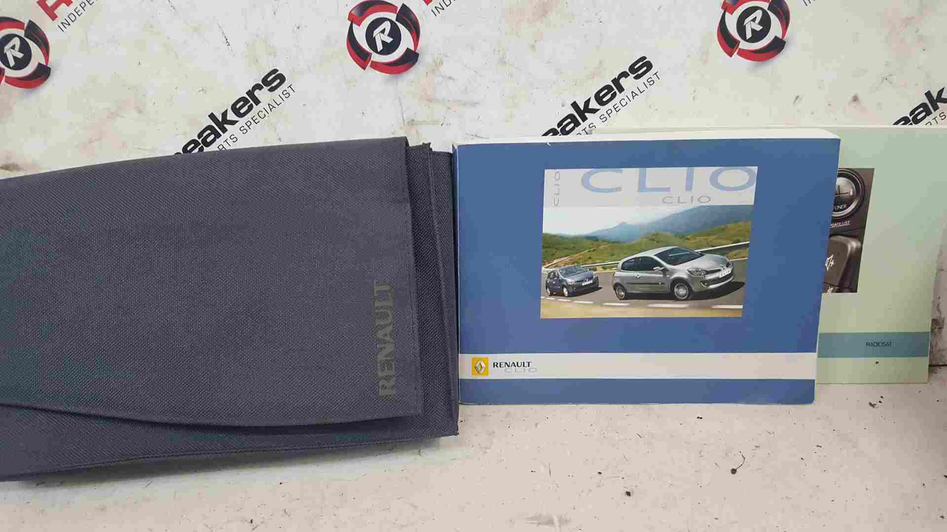 Renault Clio MK3 2005-2009 Handbook Documents + Wallet Document Holder