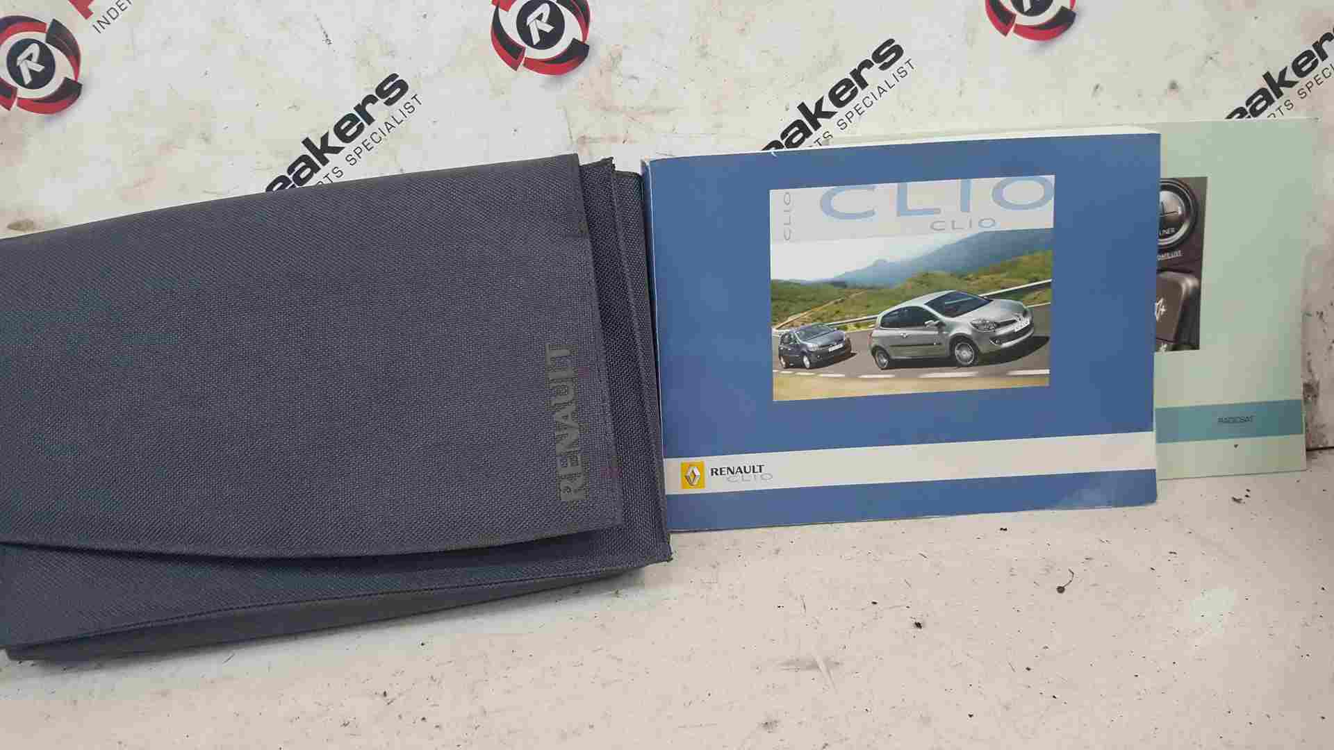 Thumb 2 Renault Clio MK3 2005-2009 Handbook Documents + Wallet Document Holder