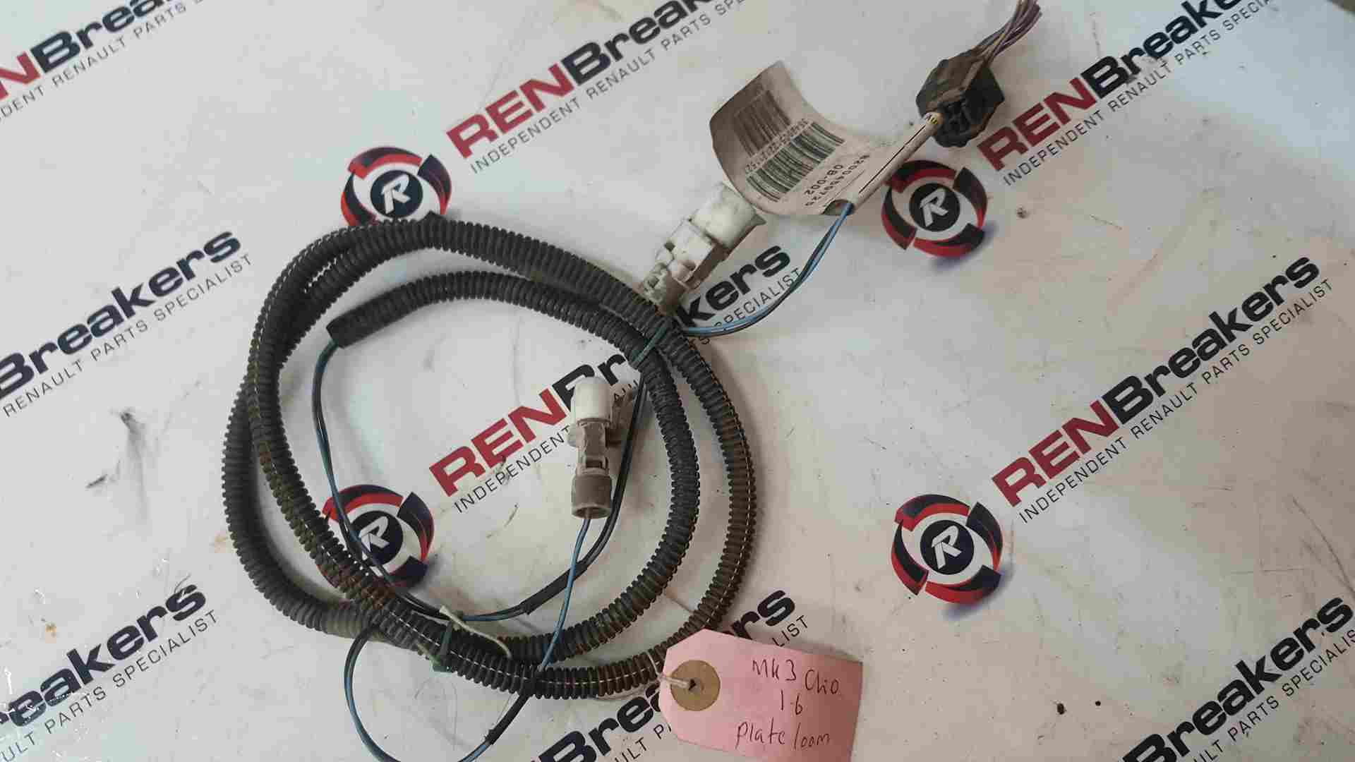 Renault Clio MK3 2005-2009 Number Plate Light Wiring Loom 8200459725
